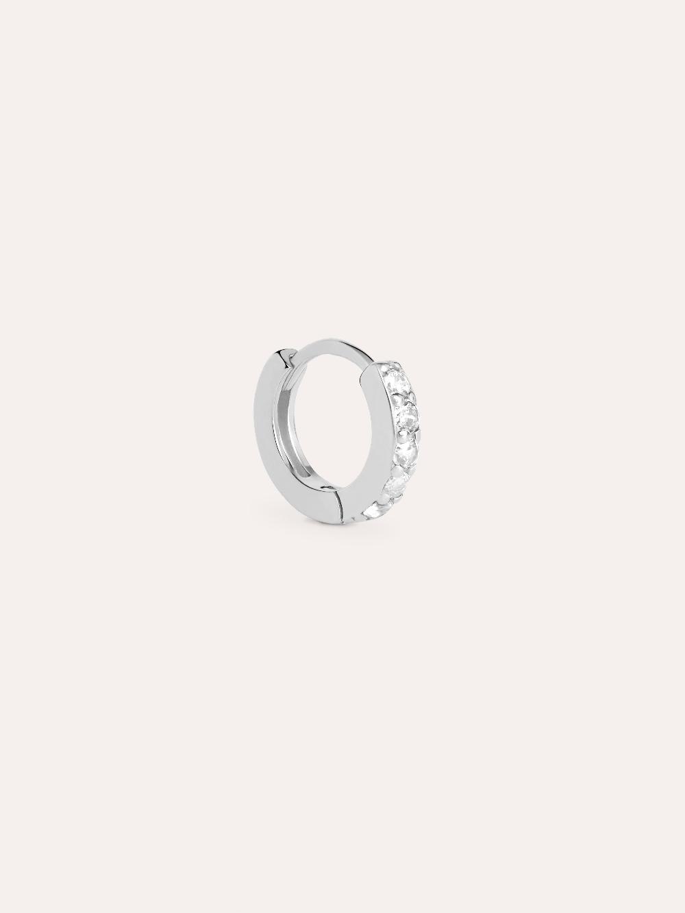 singularu Pendiente Suelto Aro Cleo M Plata