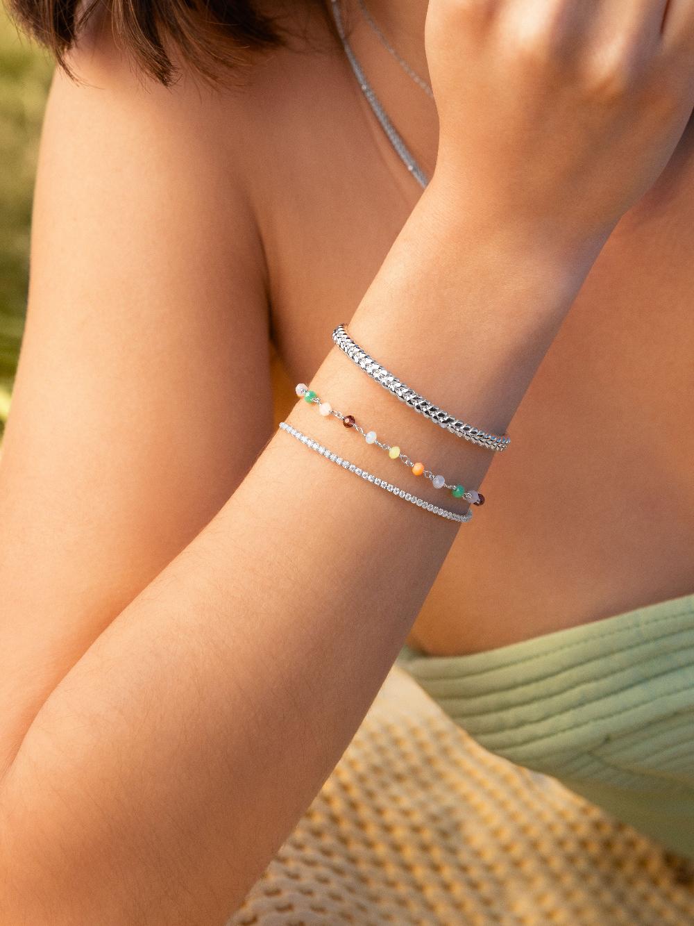 singularu Pulsera Crystals Colors Plata Oferta especial