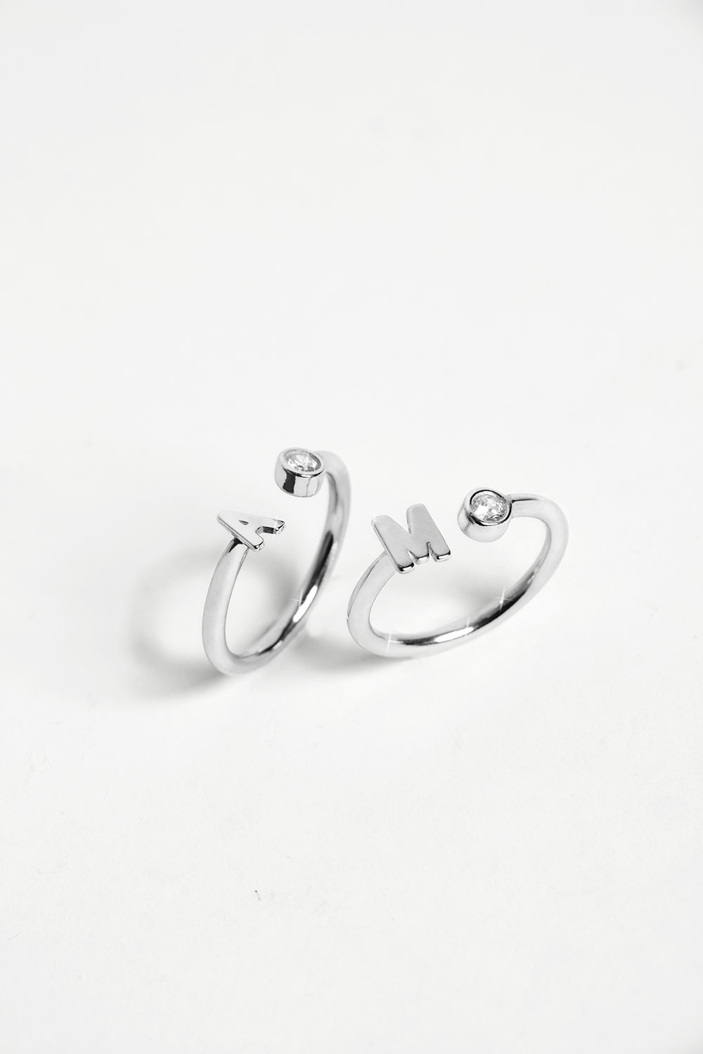 singularu Anillo Personalizado Letter Spark Plata ÚLTIMAS EDICIONES
