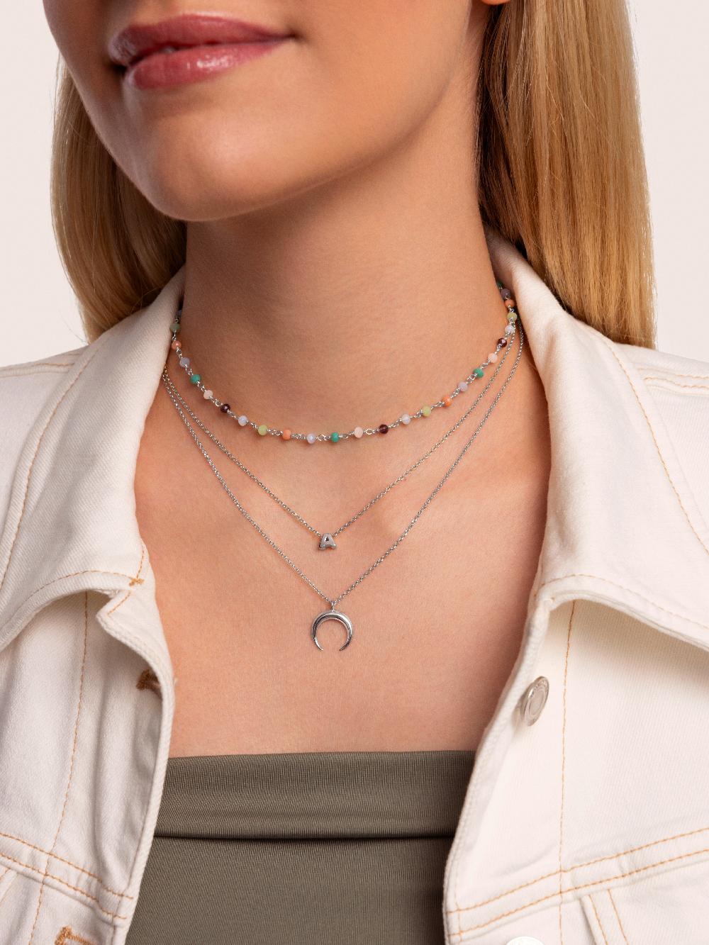 singularu Collar Personalizado Single Letter Plata Últimos 2 días