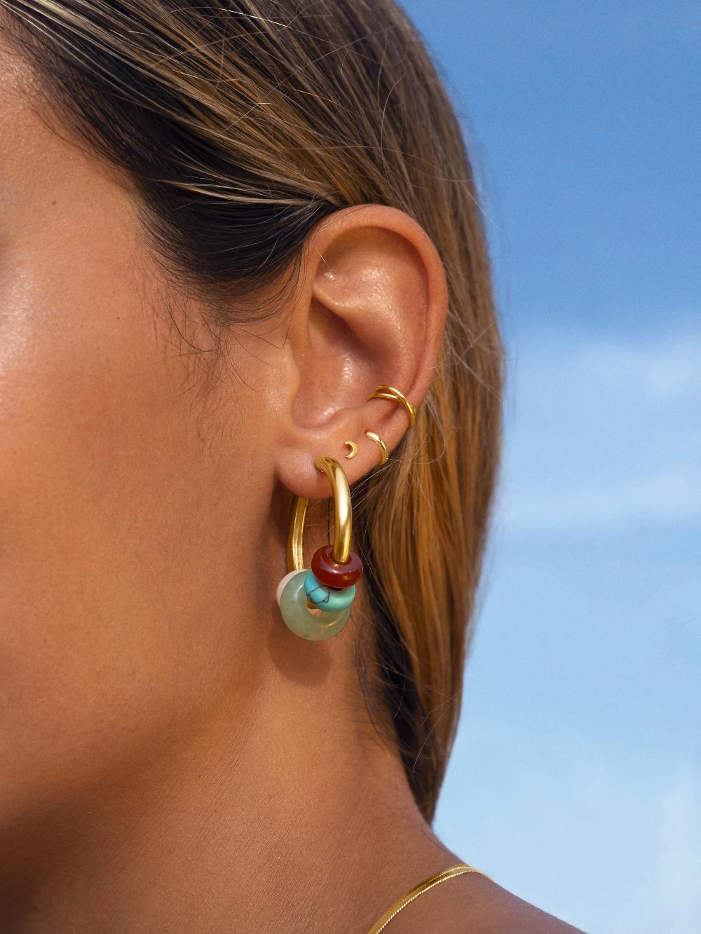 singularu Pendientes Aro Carmen True Colors Baño Oro Precio ultrabajo