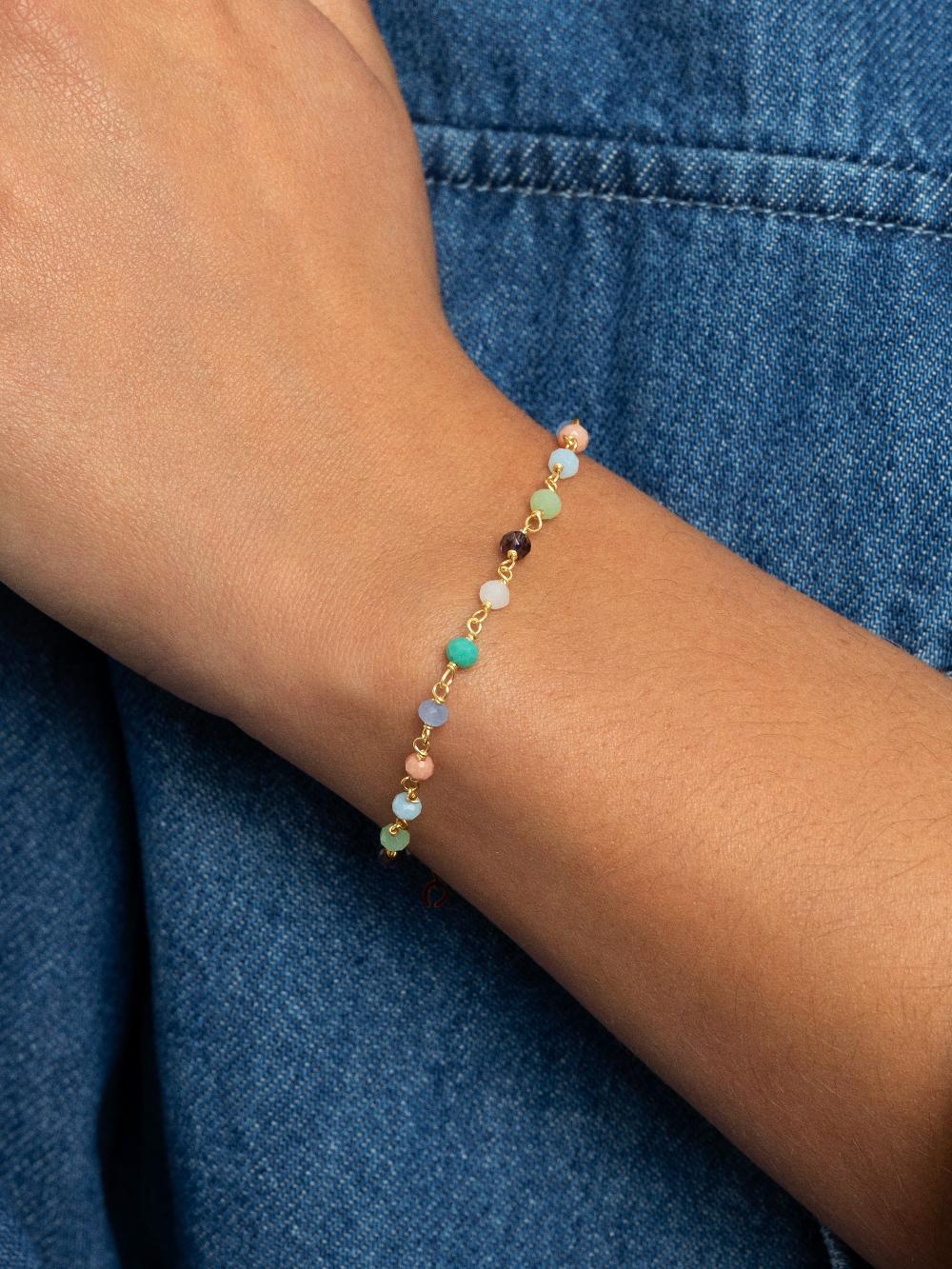 singularu Pulsera Crystals Colors Plata Baño Oro Outlet online
