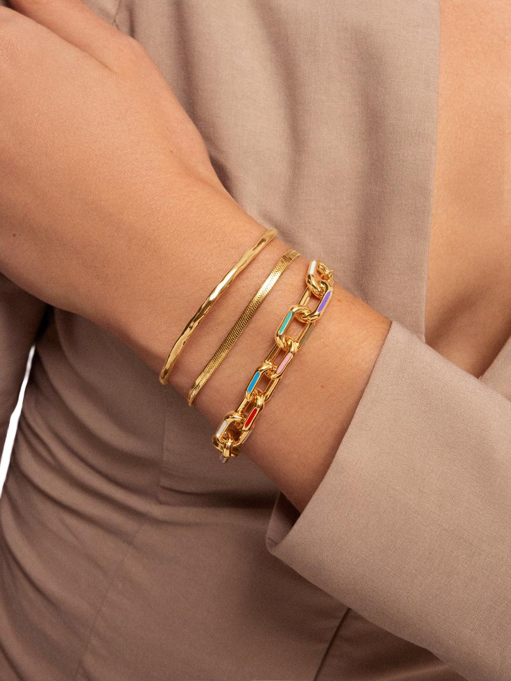 singularu Brazalete Cane Baño Oro Ofertas