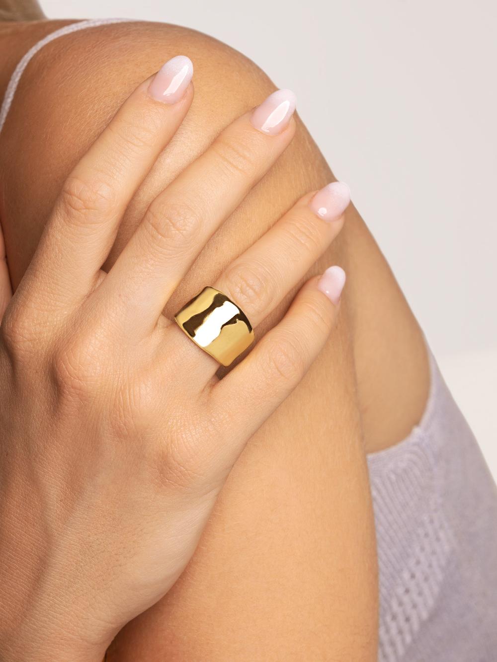 singularu Anillo My Ocean Baño Oro Envío gratis