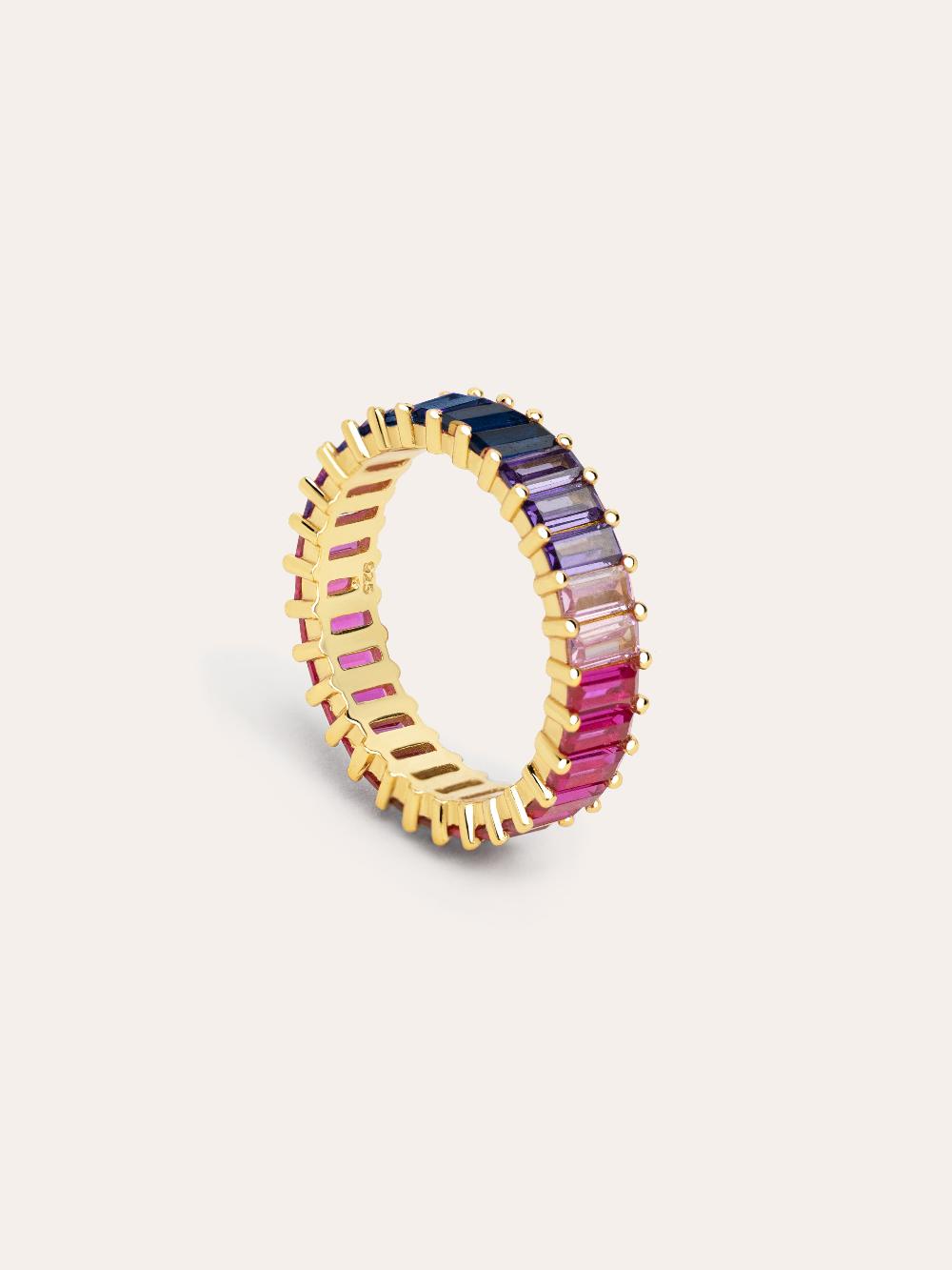 singularu Anillo Sia Berries Plata Baño Oro ÚLTIMAS EDICIONES