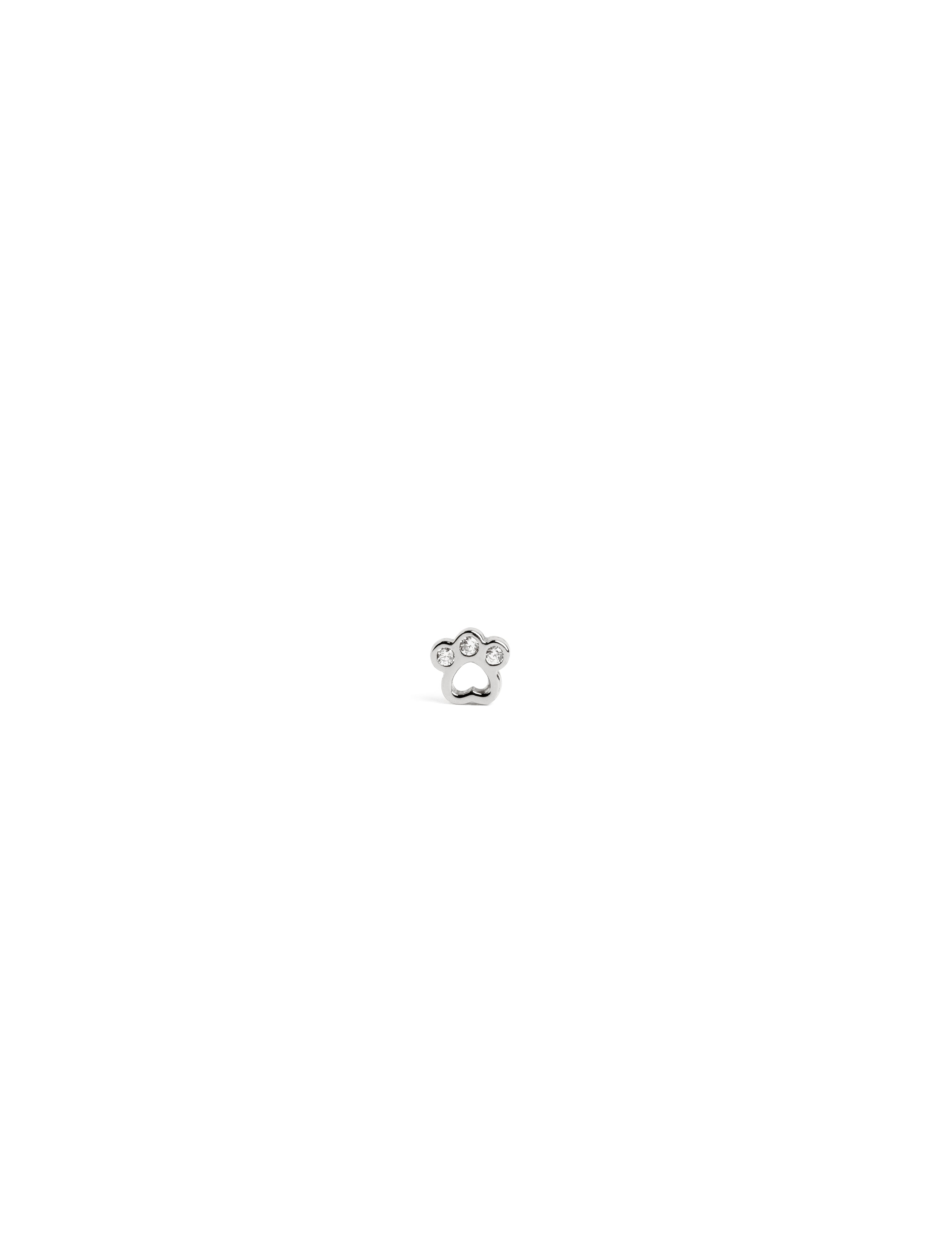singularu Pendiente Suelto Mini Paw Plata Solo queda un día