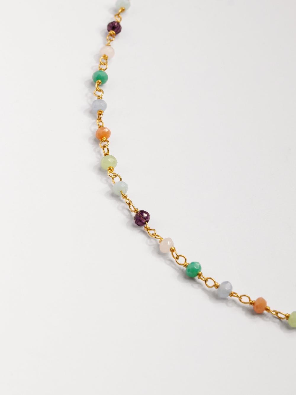 singularu Collar Crystals Colors Plata Baño Oro Descuento por venta flash