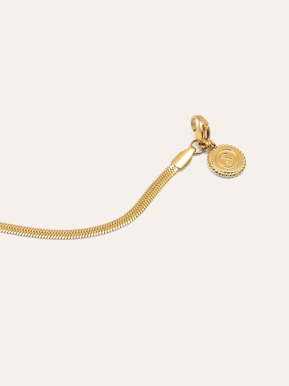 singularu Collar Lisse S Acero Baño Oro Rebajas de fin de temporada