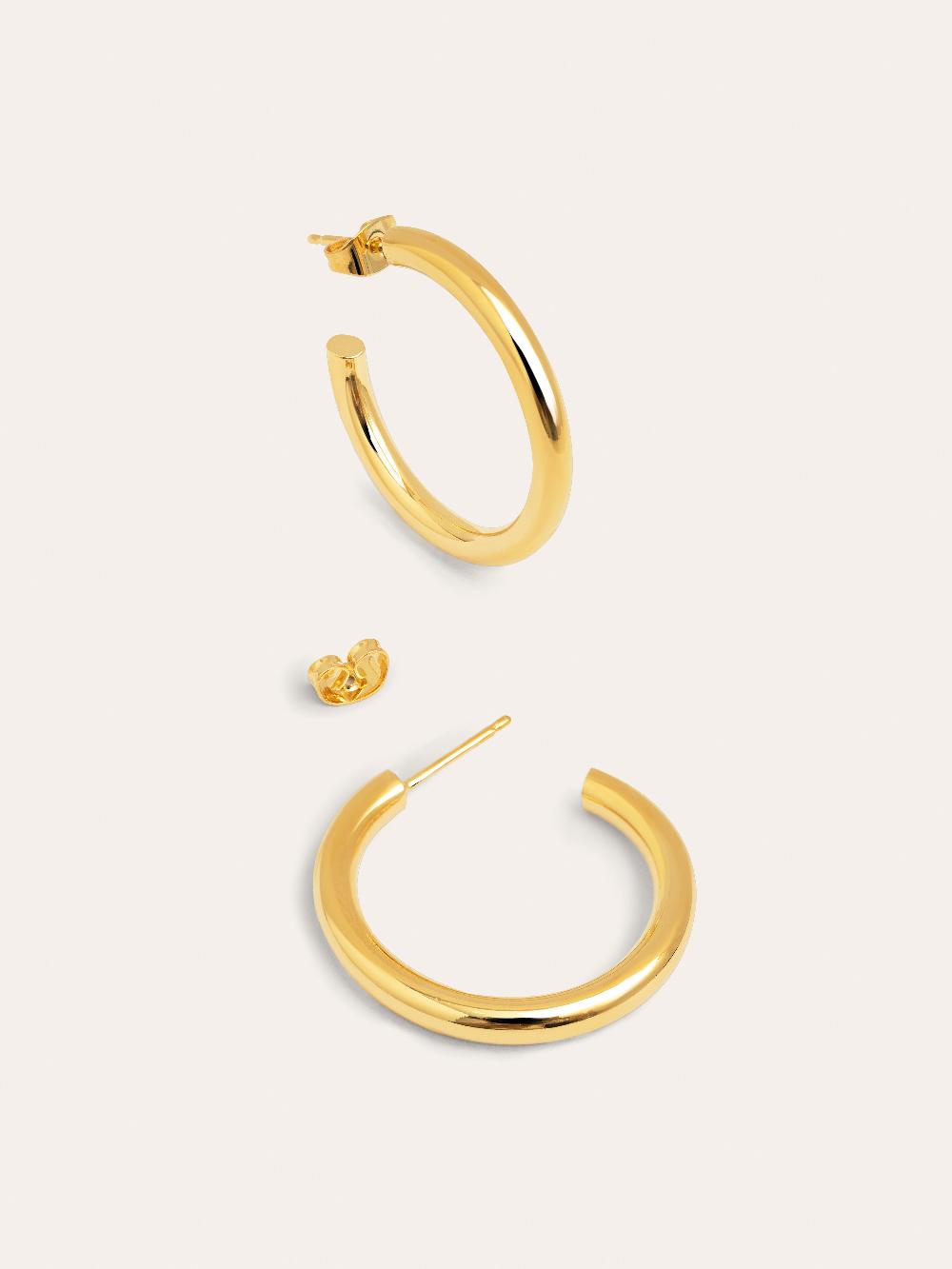 singularu Pendientes Aro Nairobi Baño Oro Ofertas