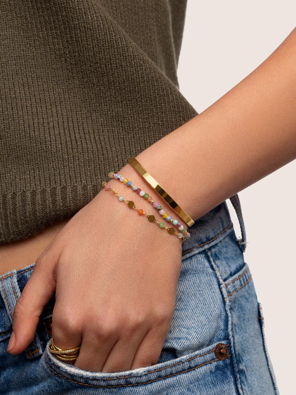 singularu Pulsera Altea Colors Acero Baño Oro Mejor oferta