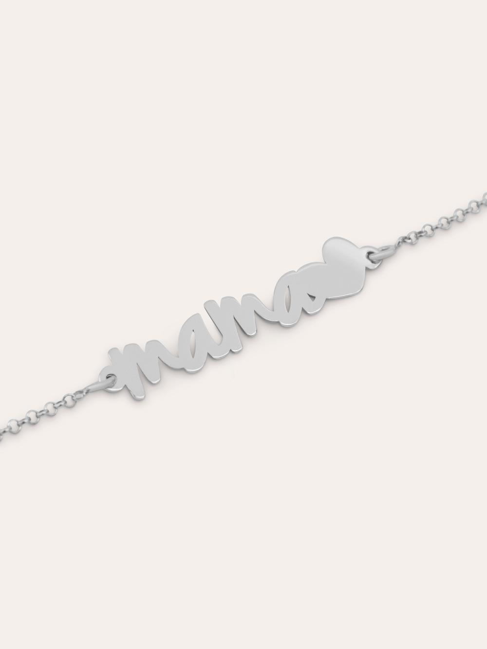 singularu Pulsera Mamá Heart Plata Envío gratis