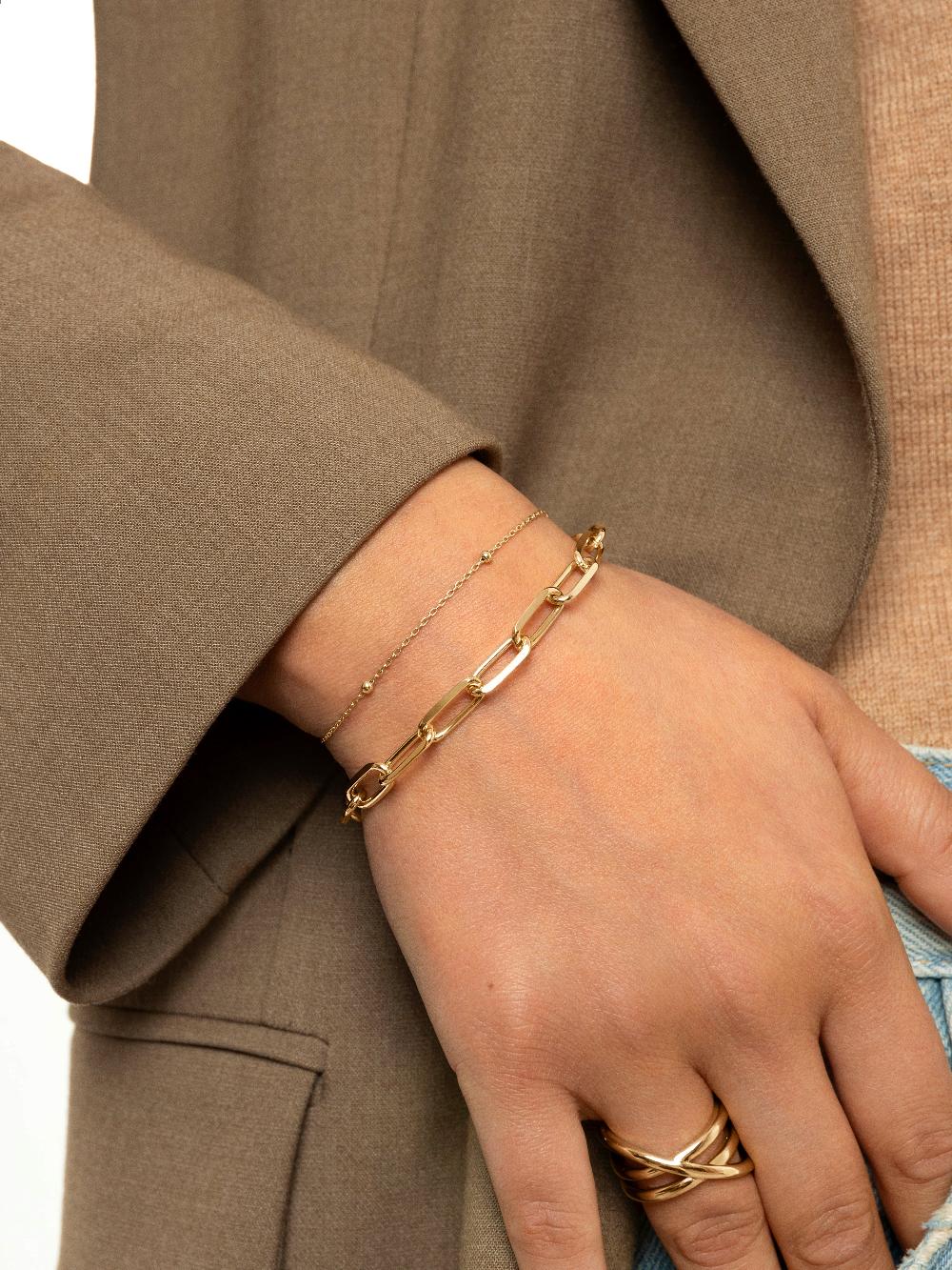singularu Pulsera Dots Plata Baño Oro Envío gratis