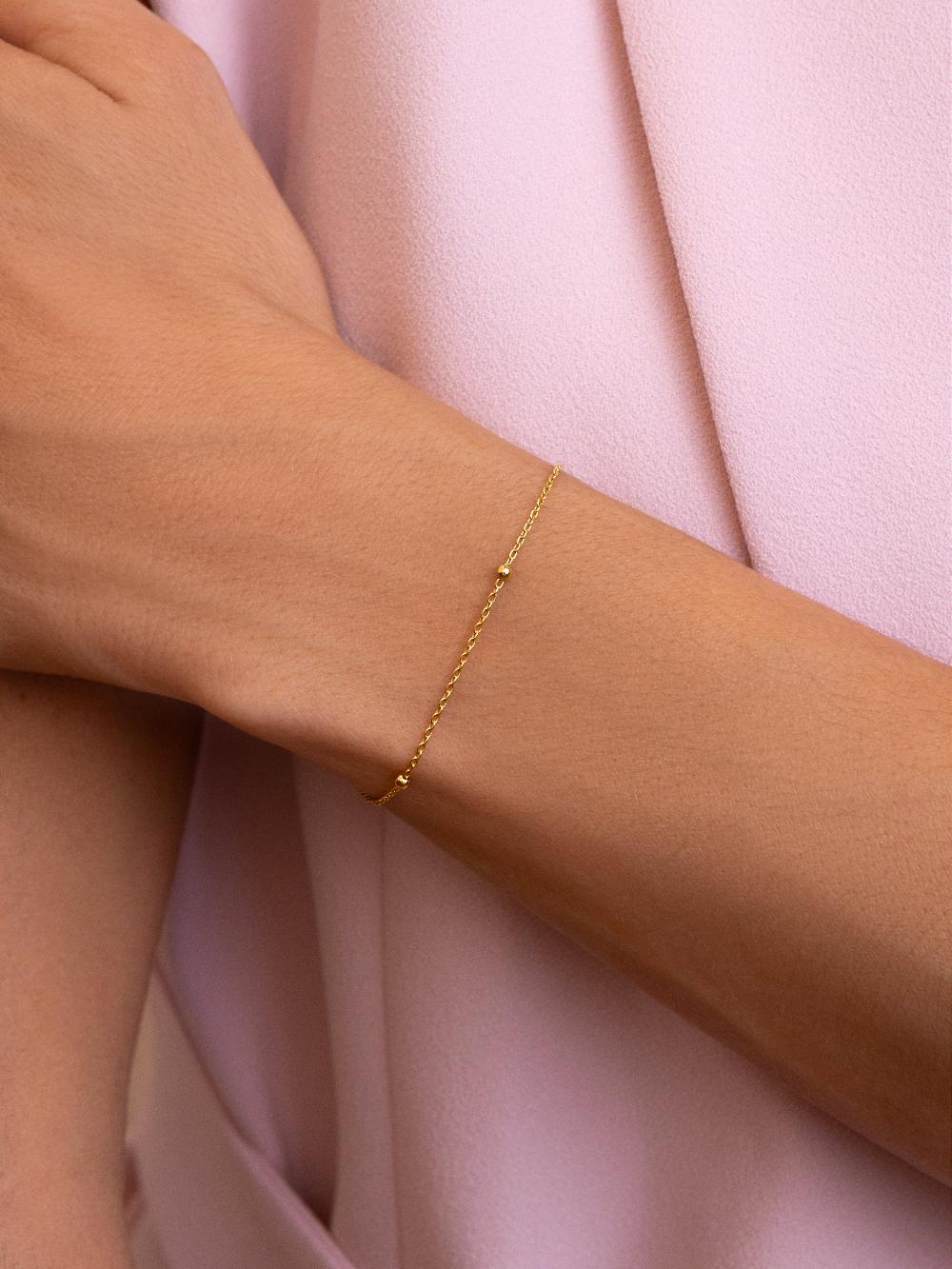 singularu Pulsera Dots Plata Baño Oro Envío gratis