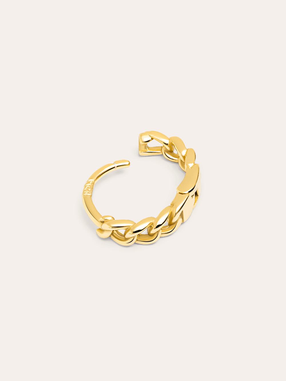 singularu Pendiente Suelto Aro Chain S Plata Baño Oro COMPRAR AHORA