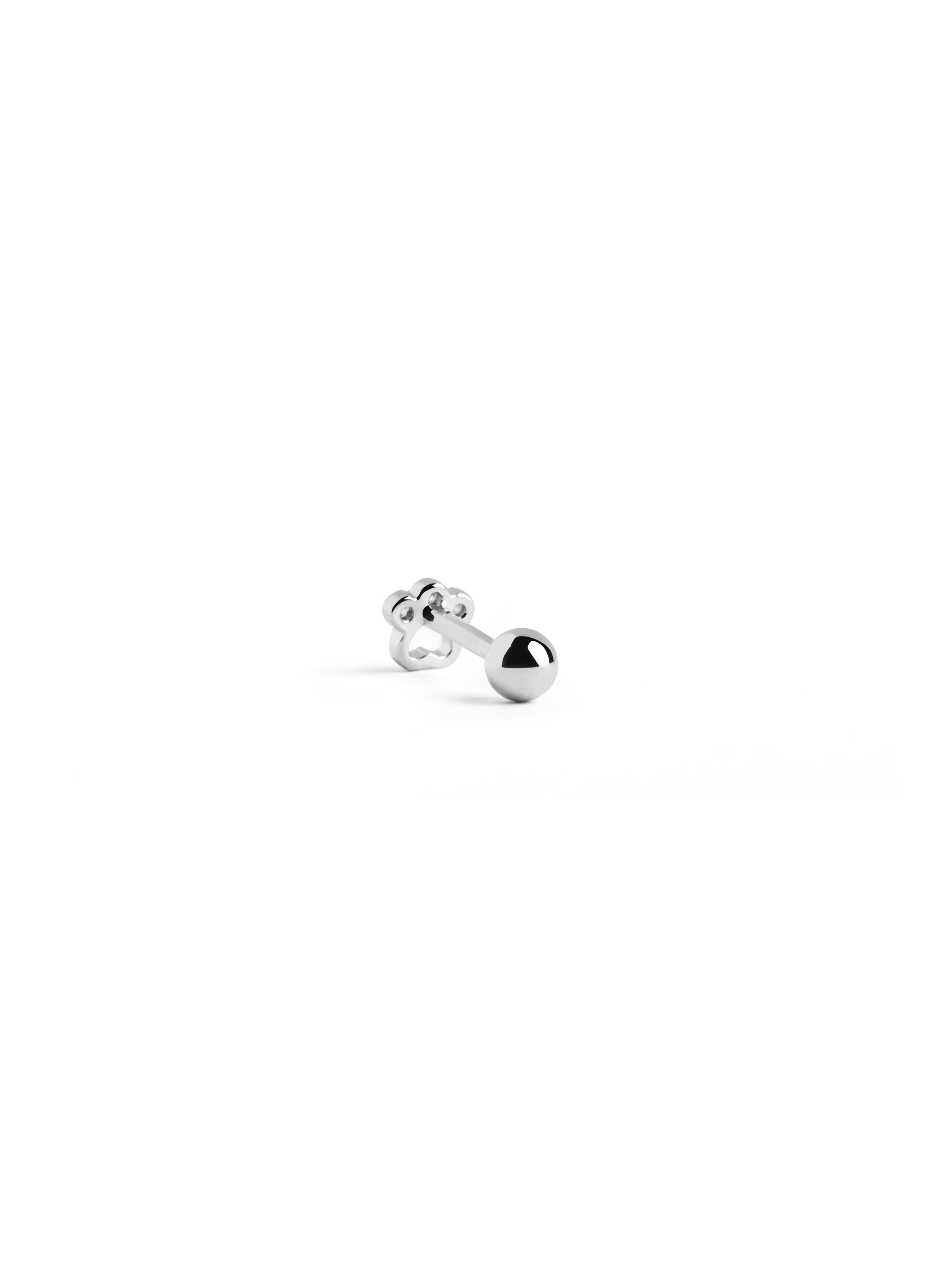 singularu Pendiente Suelto Mini Paw Plata Promoción por tiempo limitado