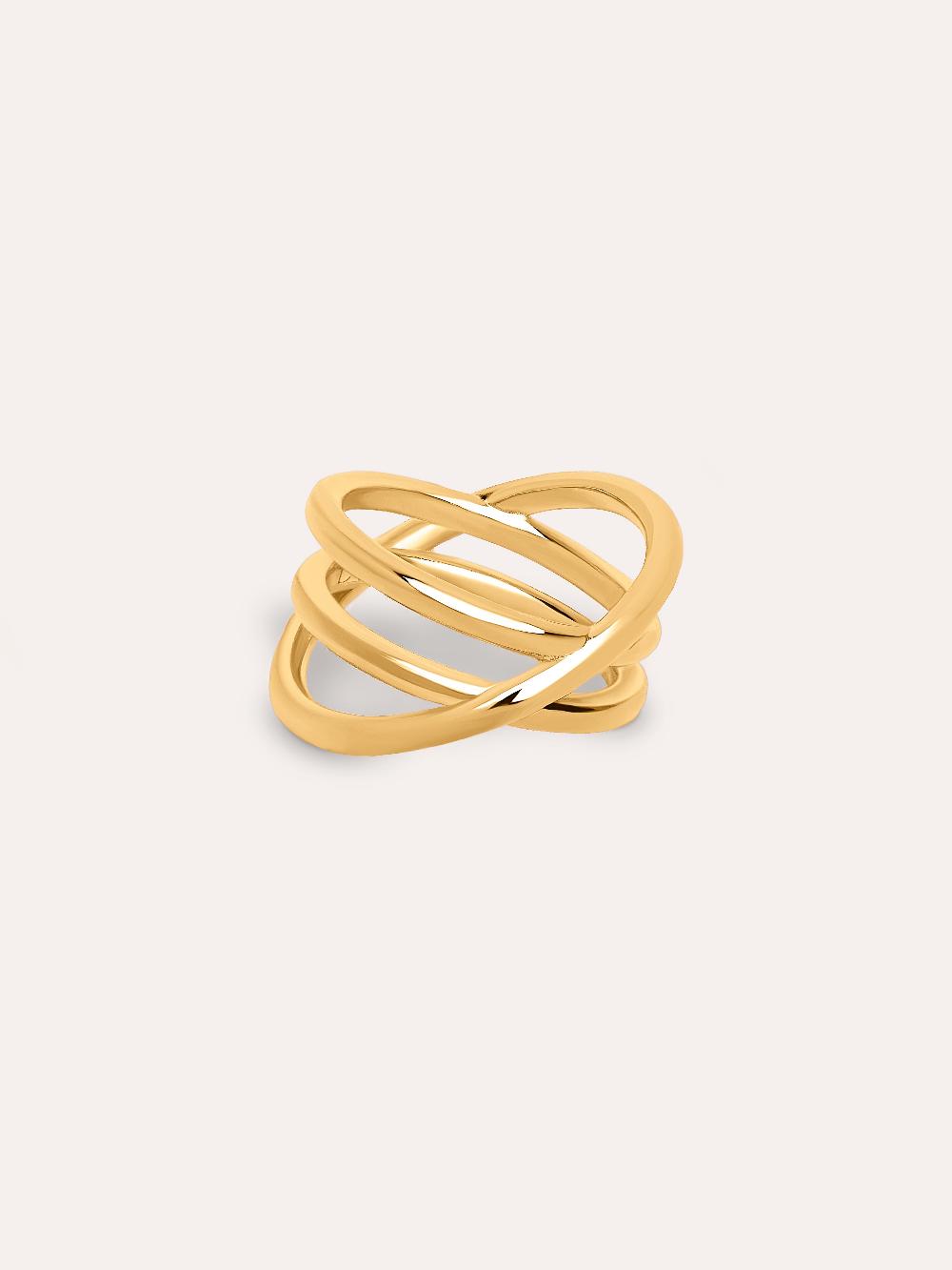 singularu Anillo Trinity Baño Oro