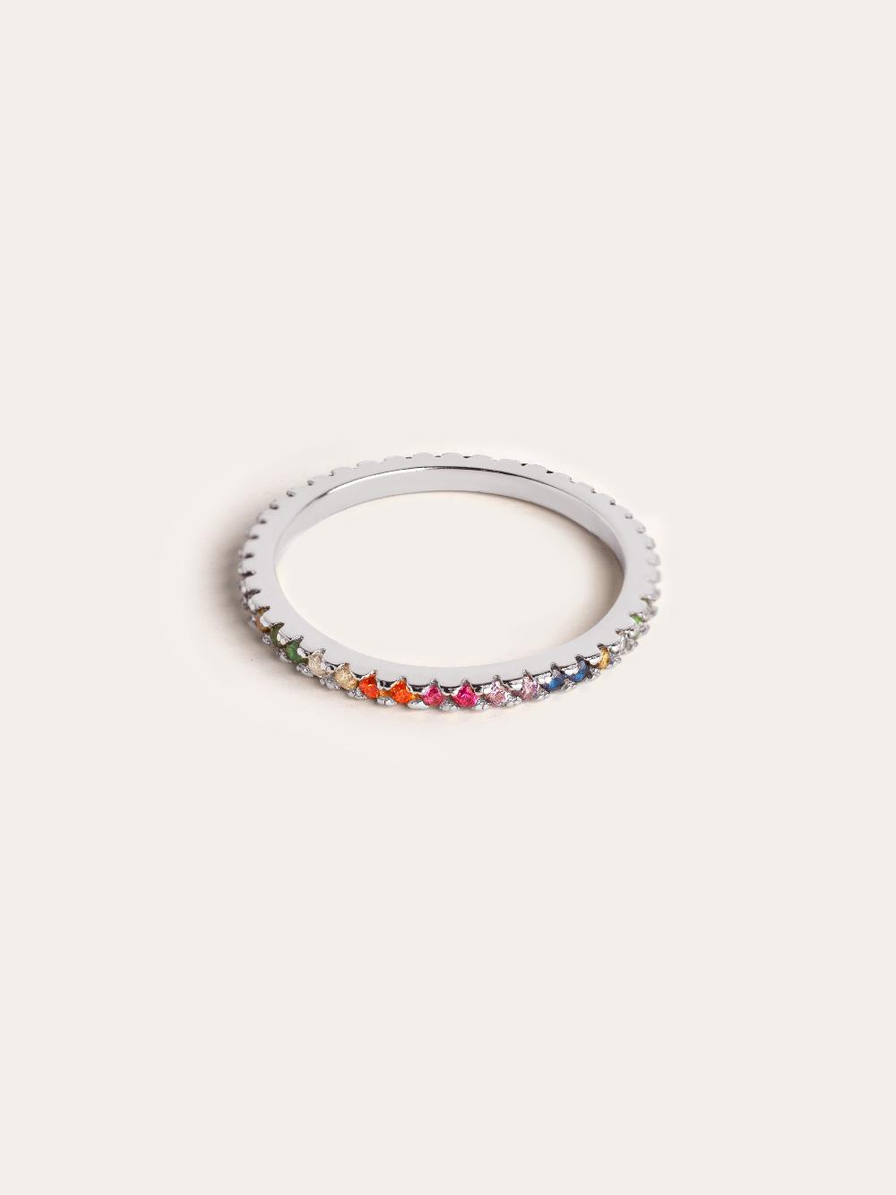 singularu Anillo Cleo Colors Plata