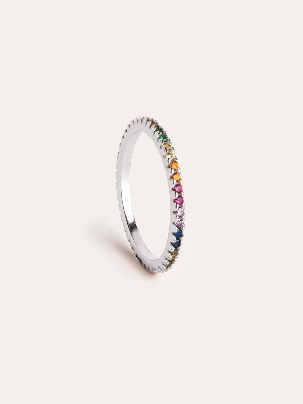 singularu Anillo Cleo Colors Plata Grandes ahorros