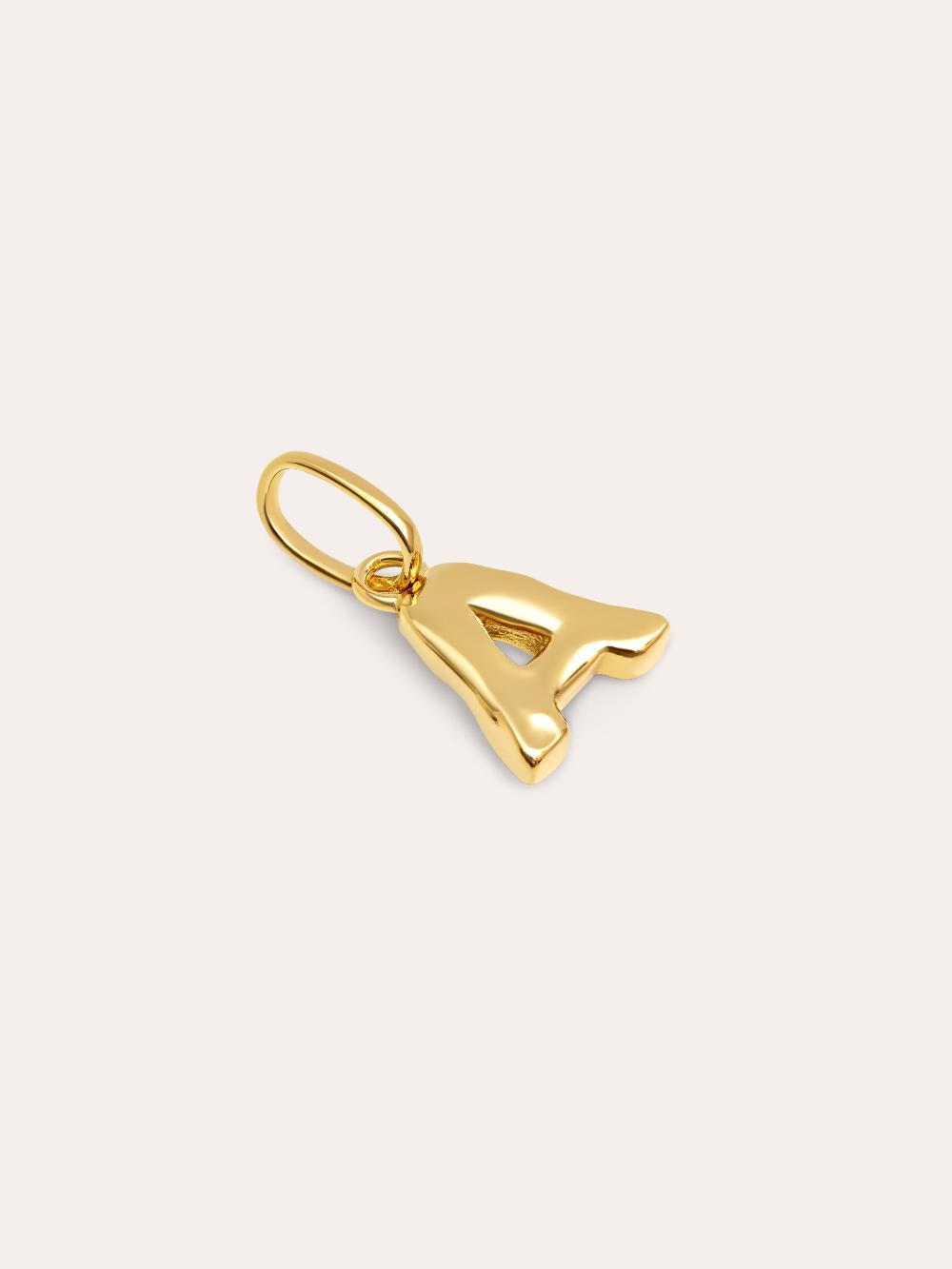singularu Charm Letter Organic Plata Baño Oro Devoluciones gratuitas