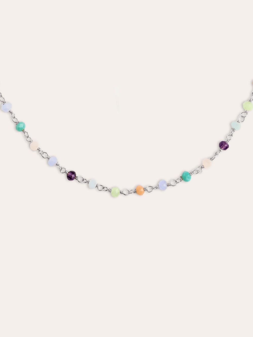 singularu Collar Crystals Colors Plata