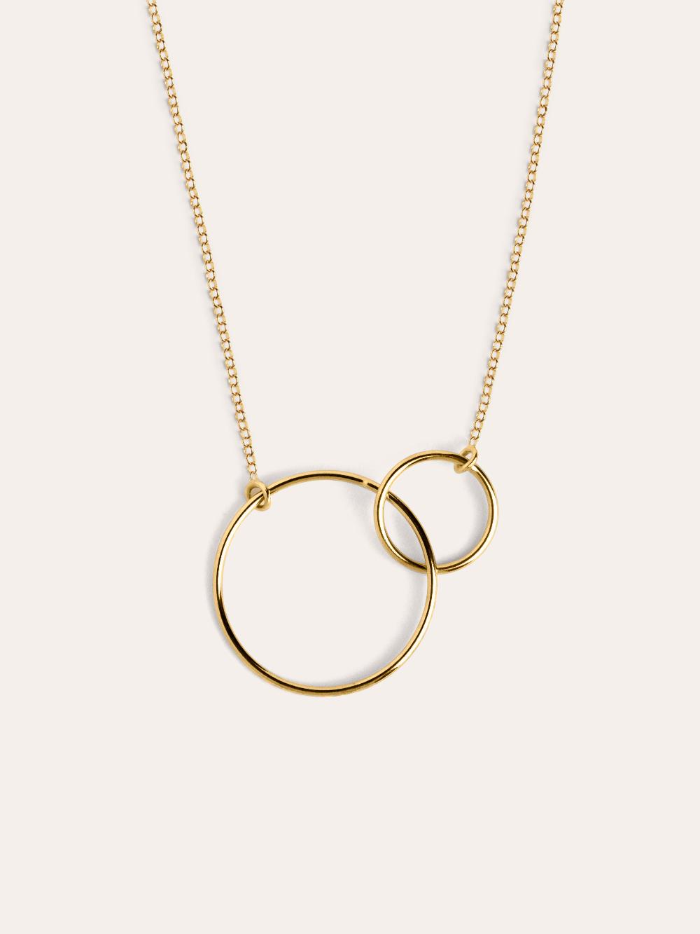 singularu Collar Sister Plata Baño Oro