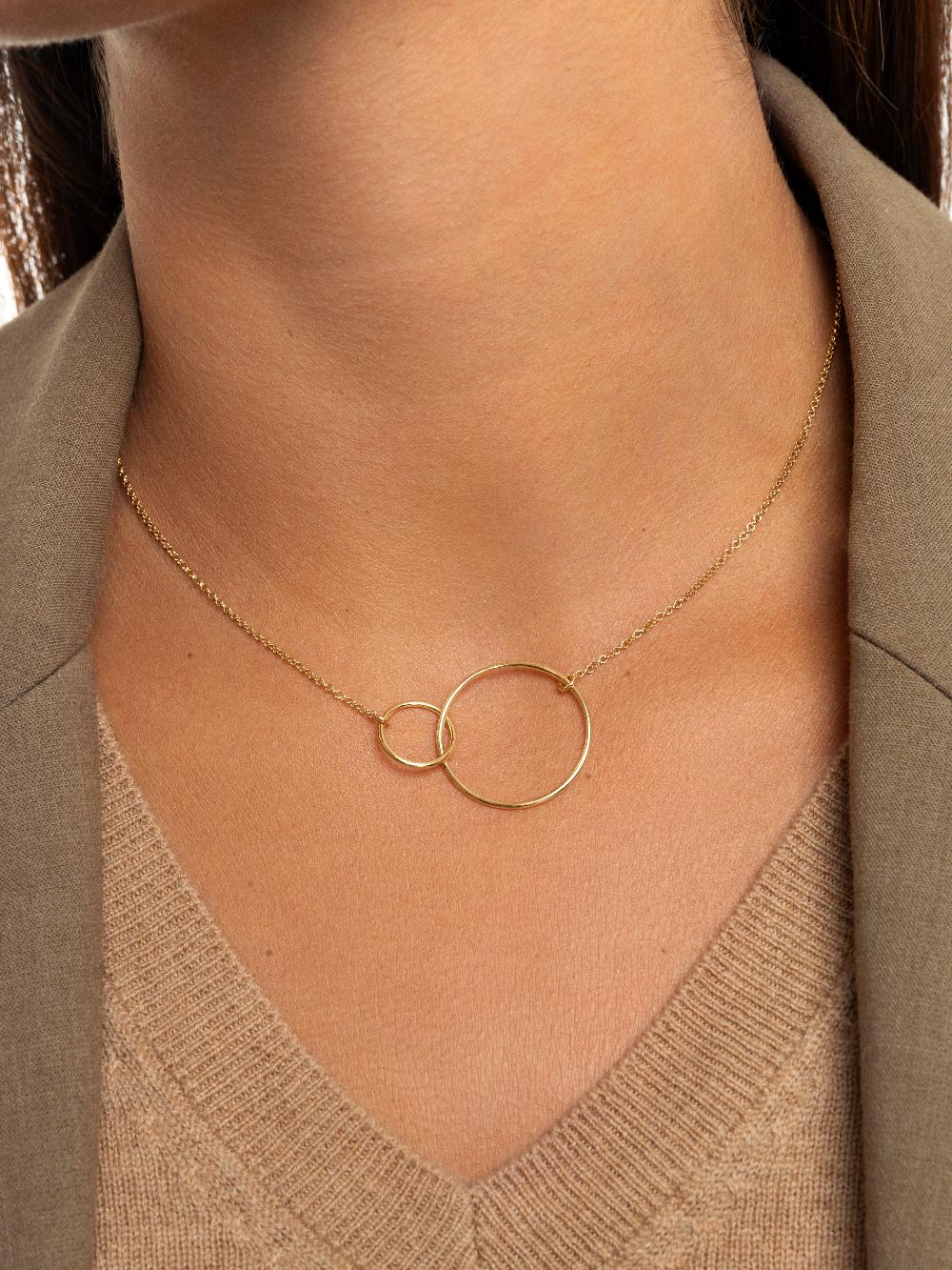 singularu Collar Sister Plata Baño Oro Outlet