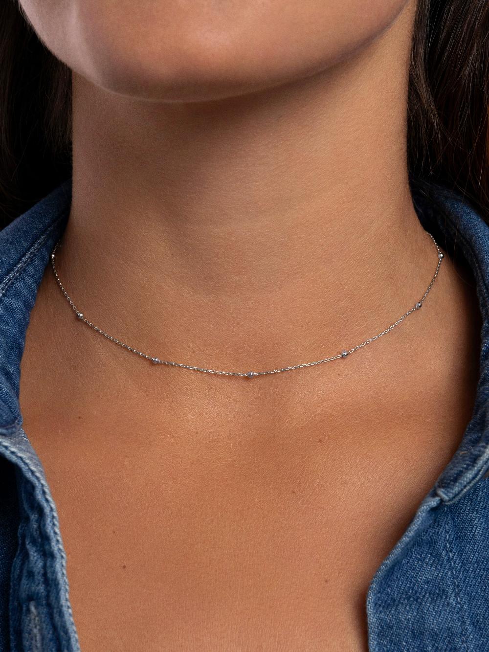 singularu Collar Dots Plata Rebajas