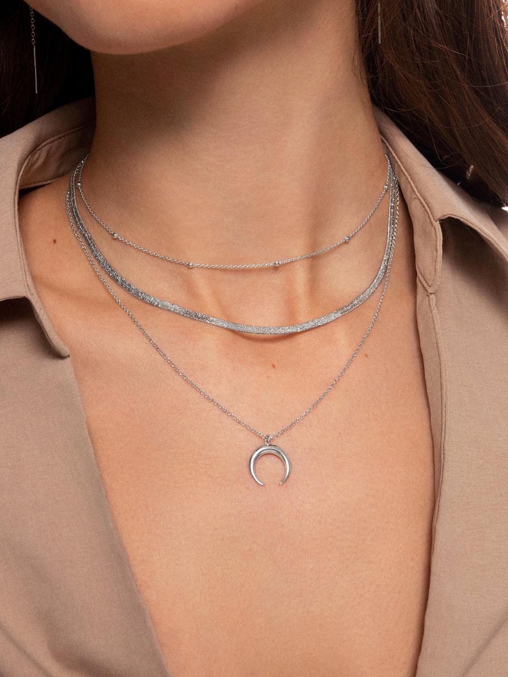singularu Collar Dots Plata Rebajas
