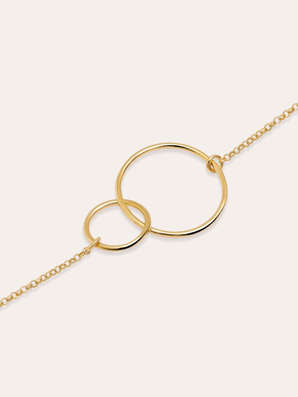 singularu Pulsera Sister Plata Baño Oro Ventas relámpago