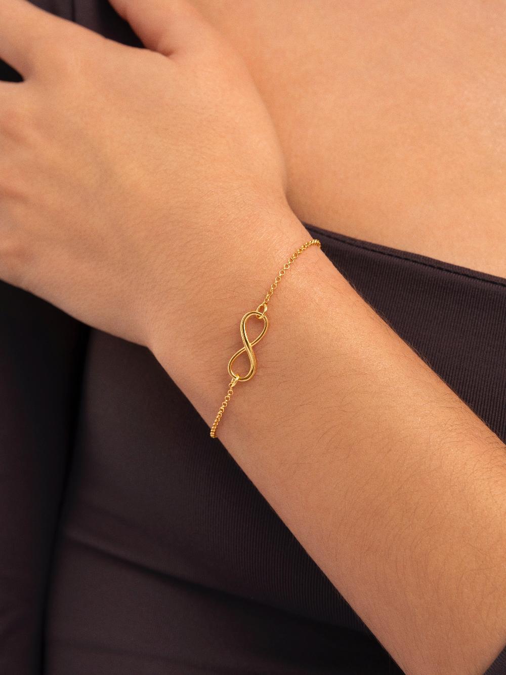 singularu Pulsera Infinito Plata Baño Oro Envío gratis