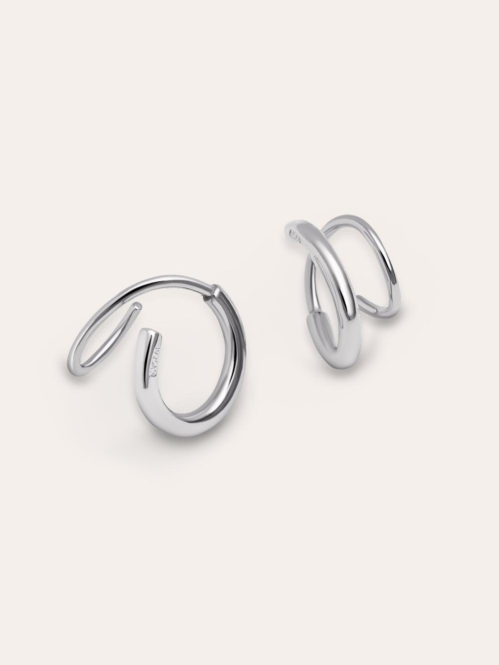singularu Pendientes Gota Spiral Plata Solo queda un día