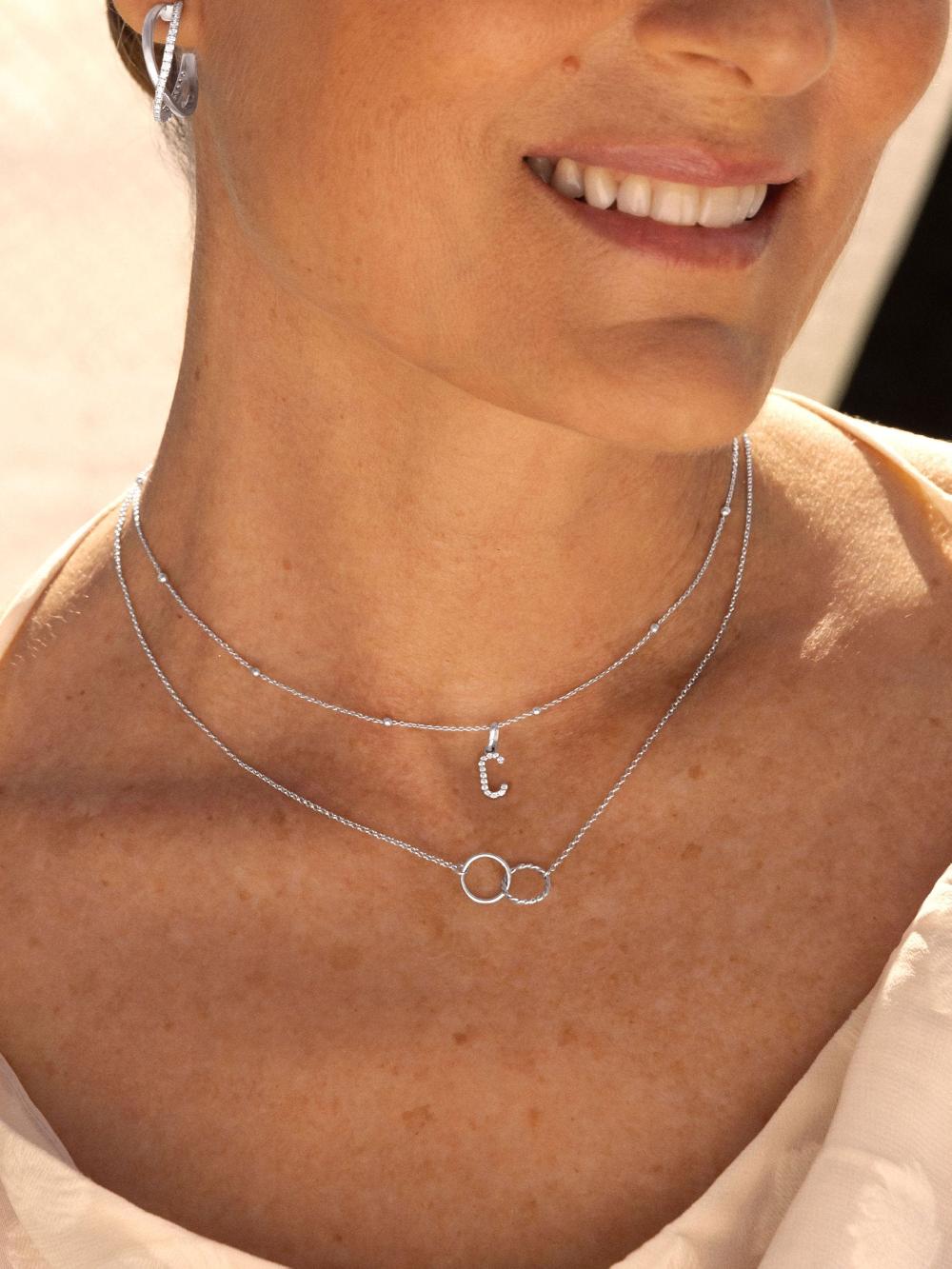 singularu Collar Circles Twist Ofertas de temporada