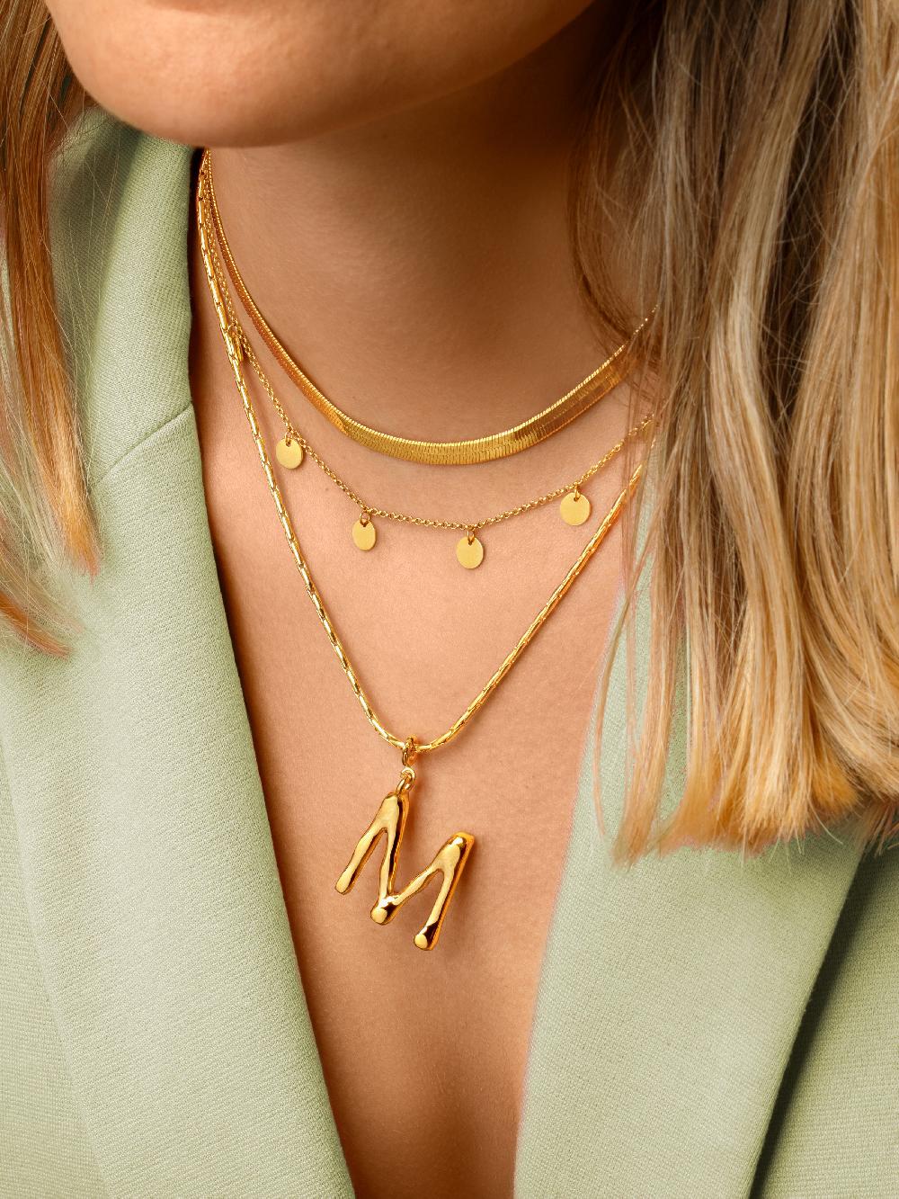 singularu Collar Mini Moons Plata Baño Oro Devoluciones gratuitas