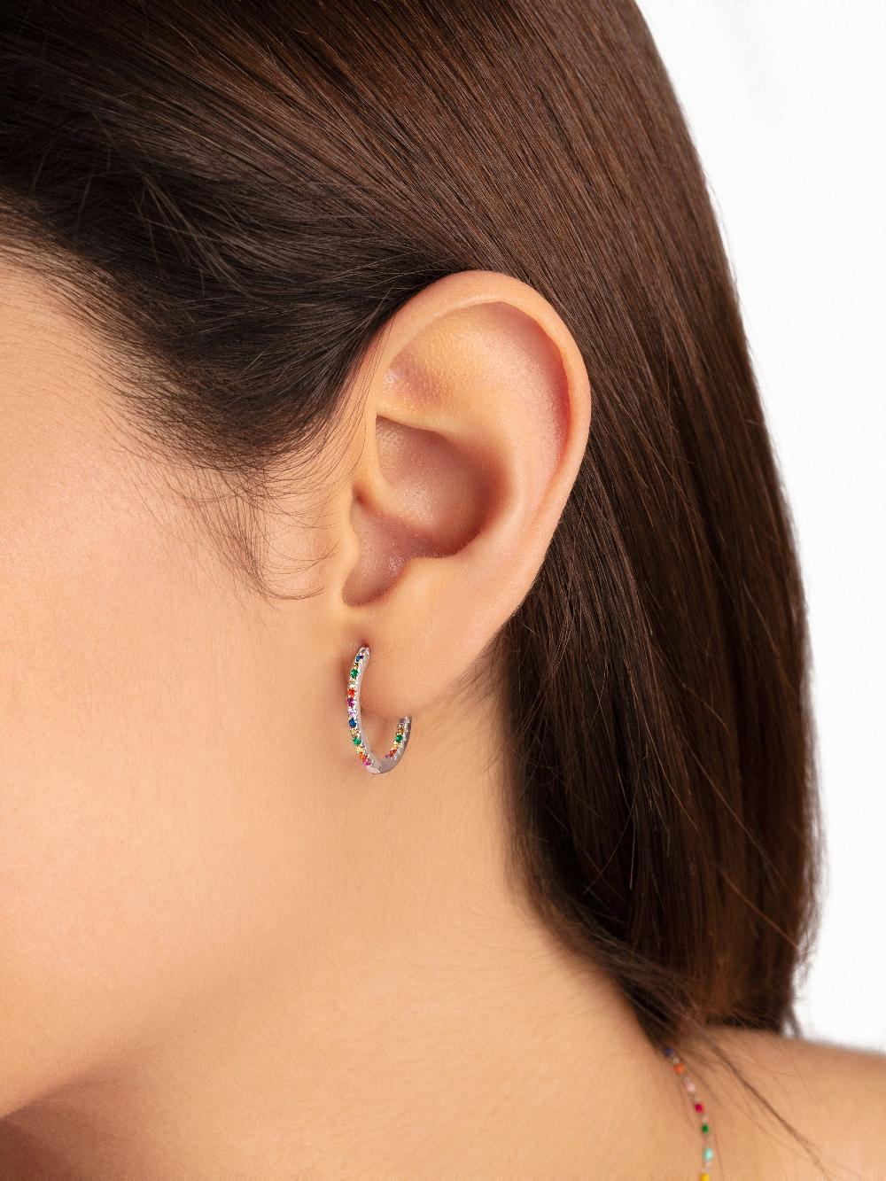 singularu Pendientes Gleam Colors Plata Últimos 3 días