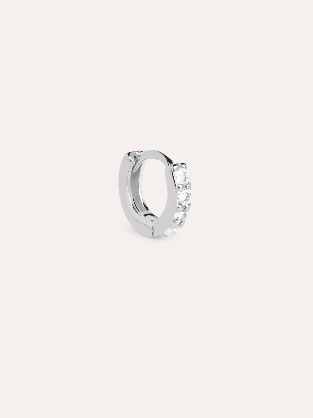singularu Pendiente Suelto Aro Cleo S Plata