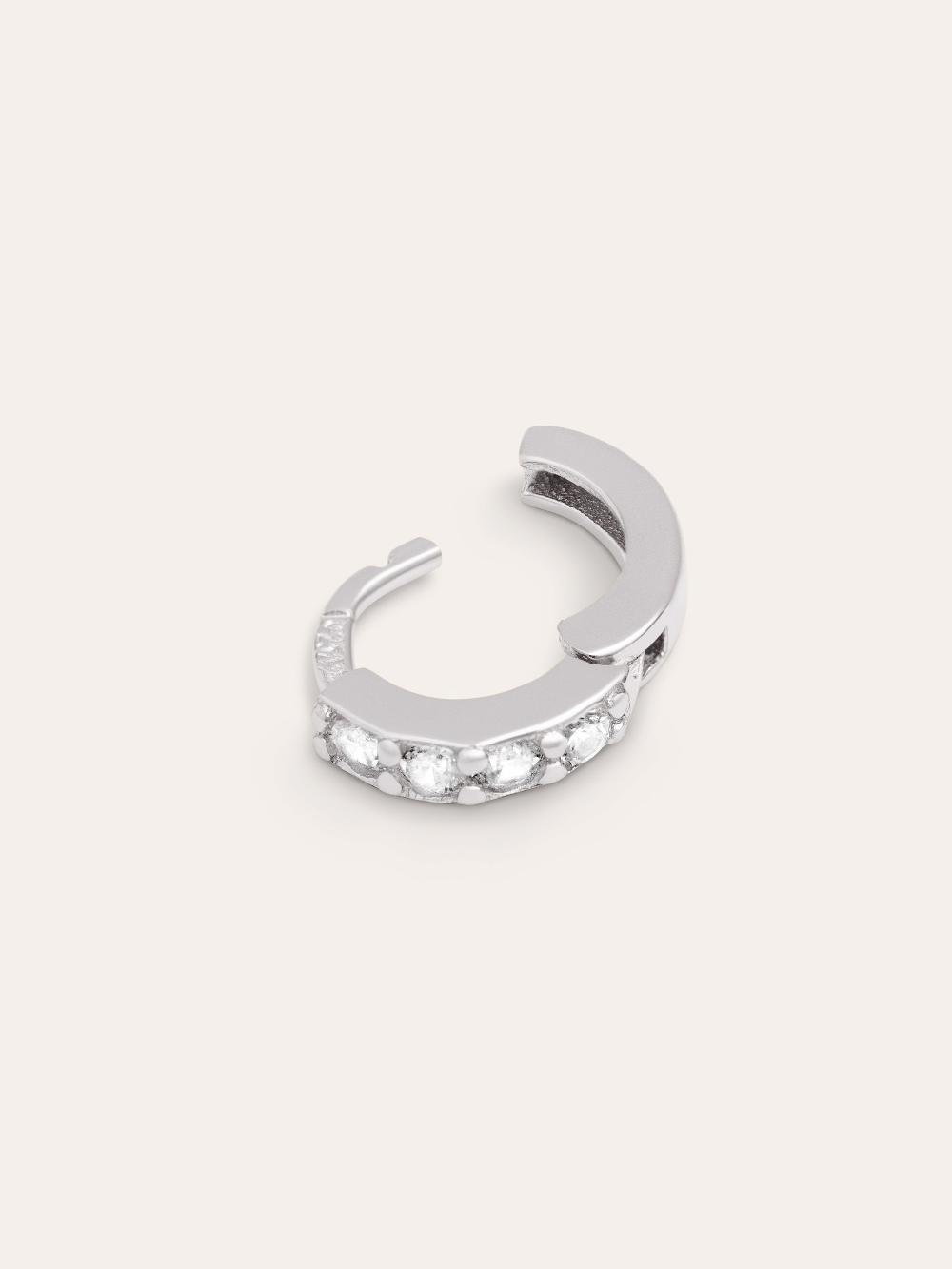 singularu Pendiente Suelto Aro Cleo S Plata Superdescuento