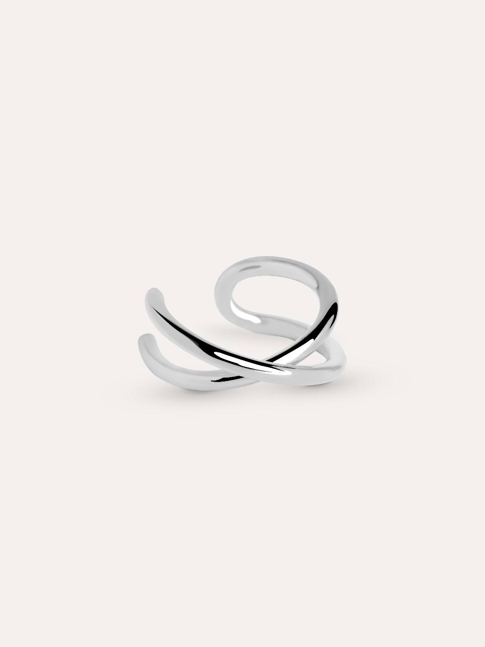 singularu Pendiente Suelto Ear Cuff Cross Plata Grandes descuentos