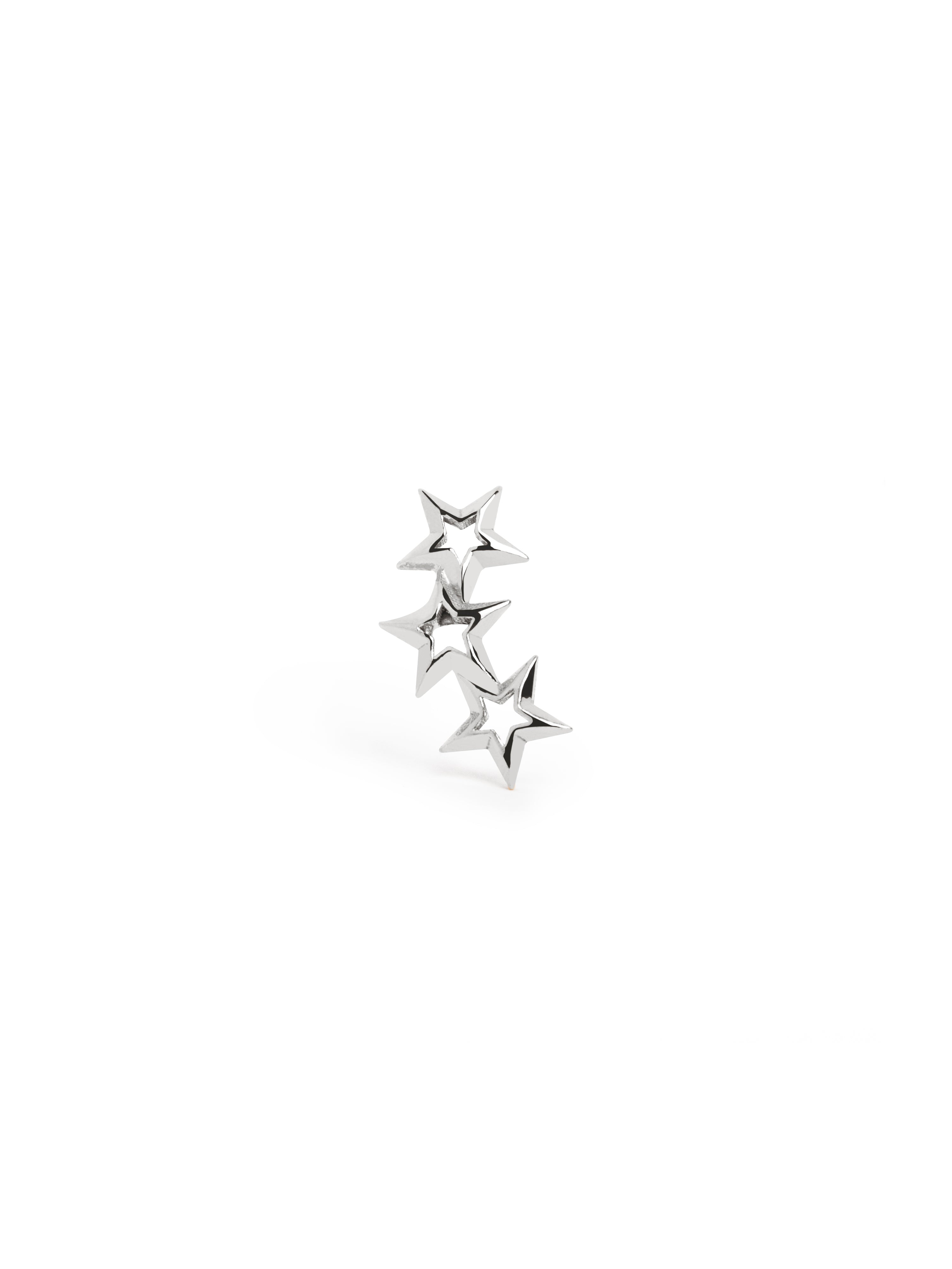singularu Pendiente Suelto 3 Star Plata Precios de Black Friday