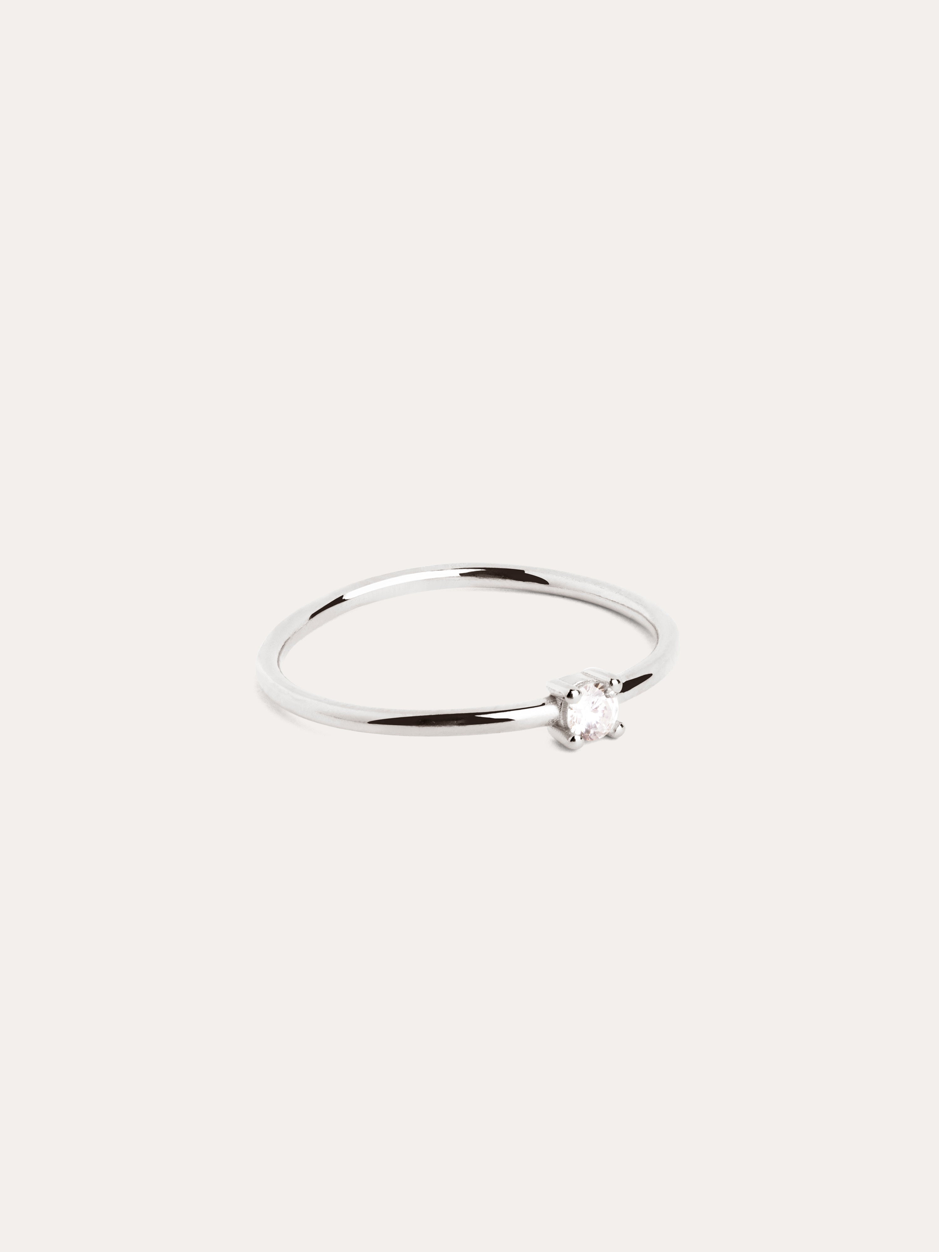 singularu Anillo Single Spark Plata