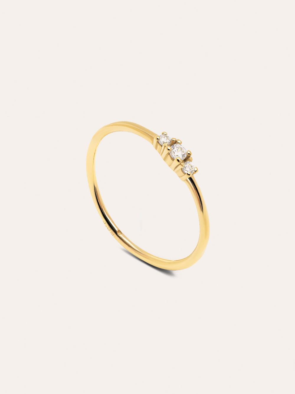 singularu Anillo Trini Spark Plata Baño Oro Grandes ahorros