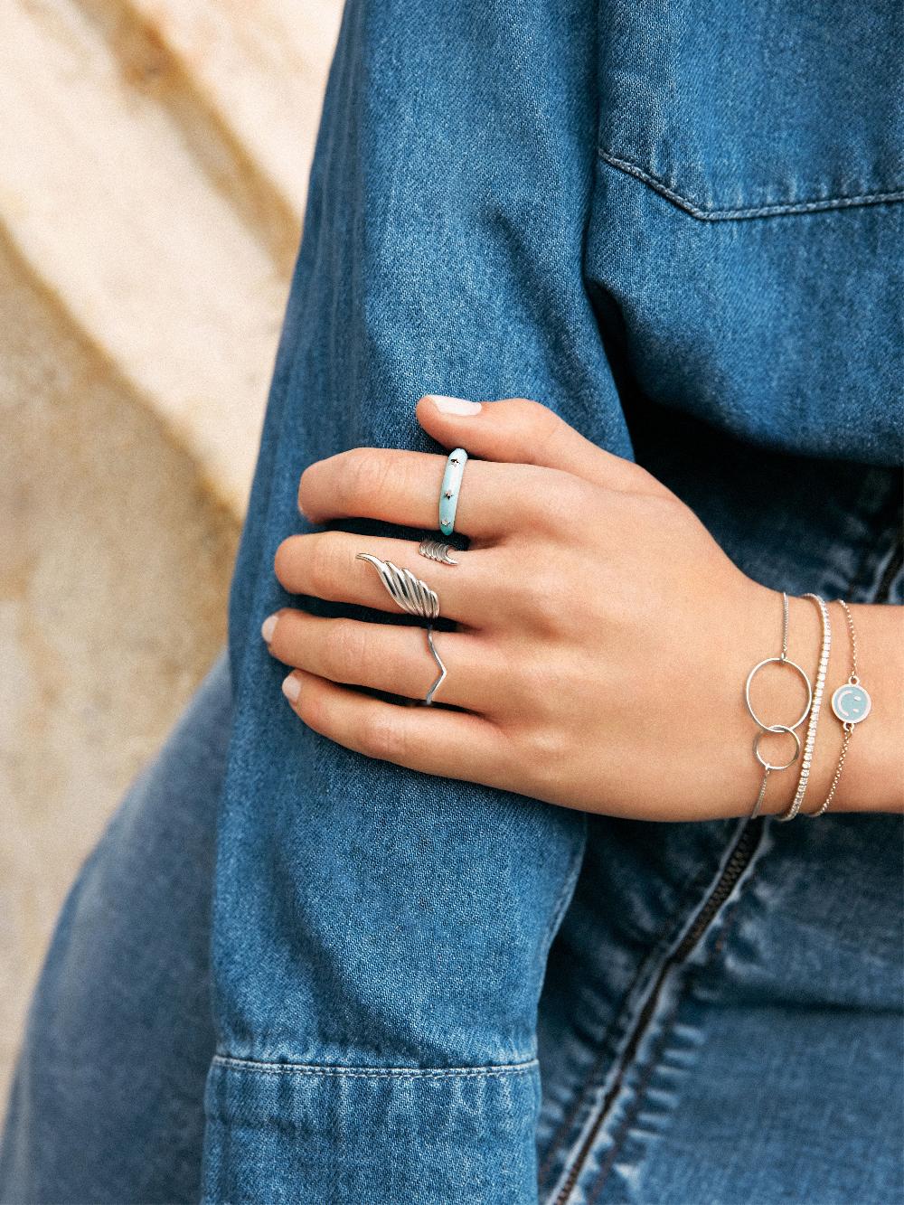singularu Anillo Peak Plata Precio ultrabajo