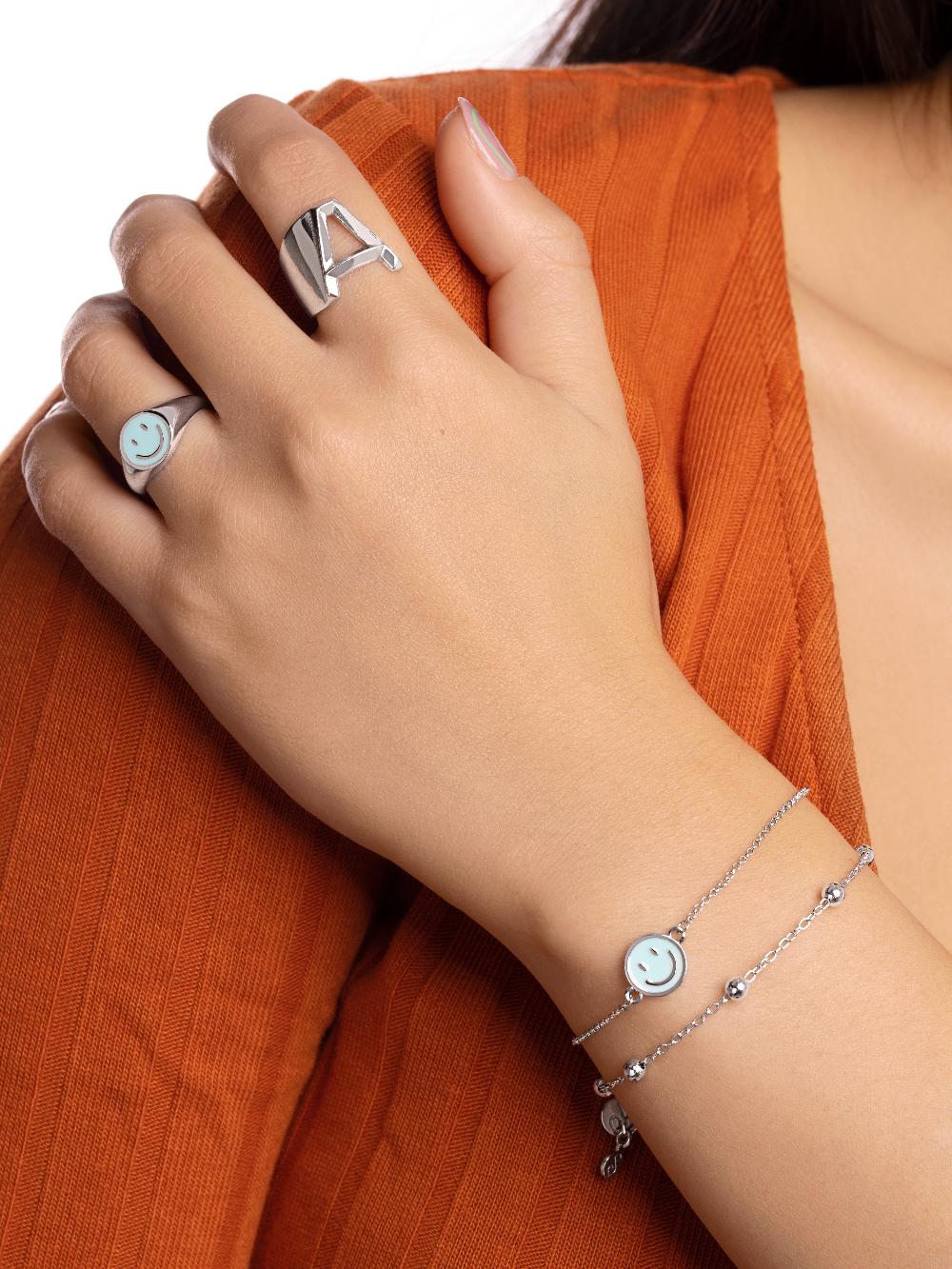 singularu Pulsera Smiley Sky Enamel En línea