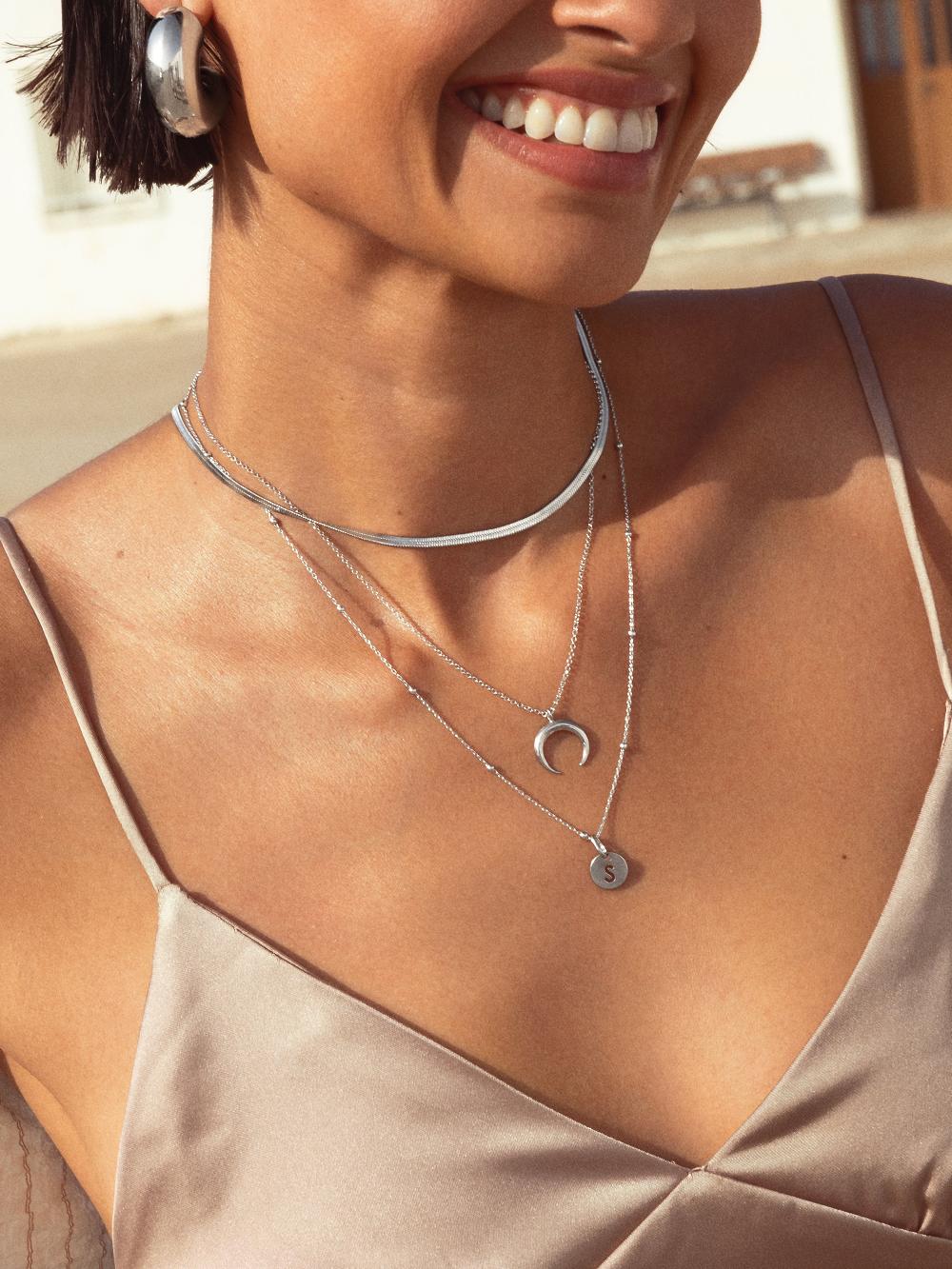 singularu Collar Lisse S Acero Venta caliente