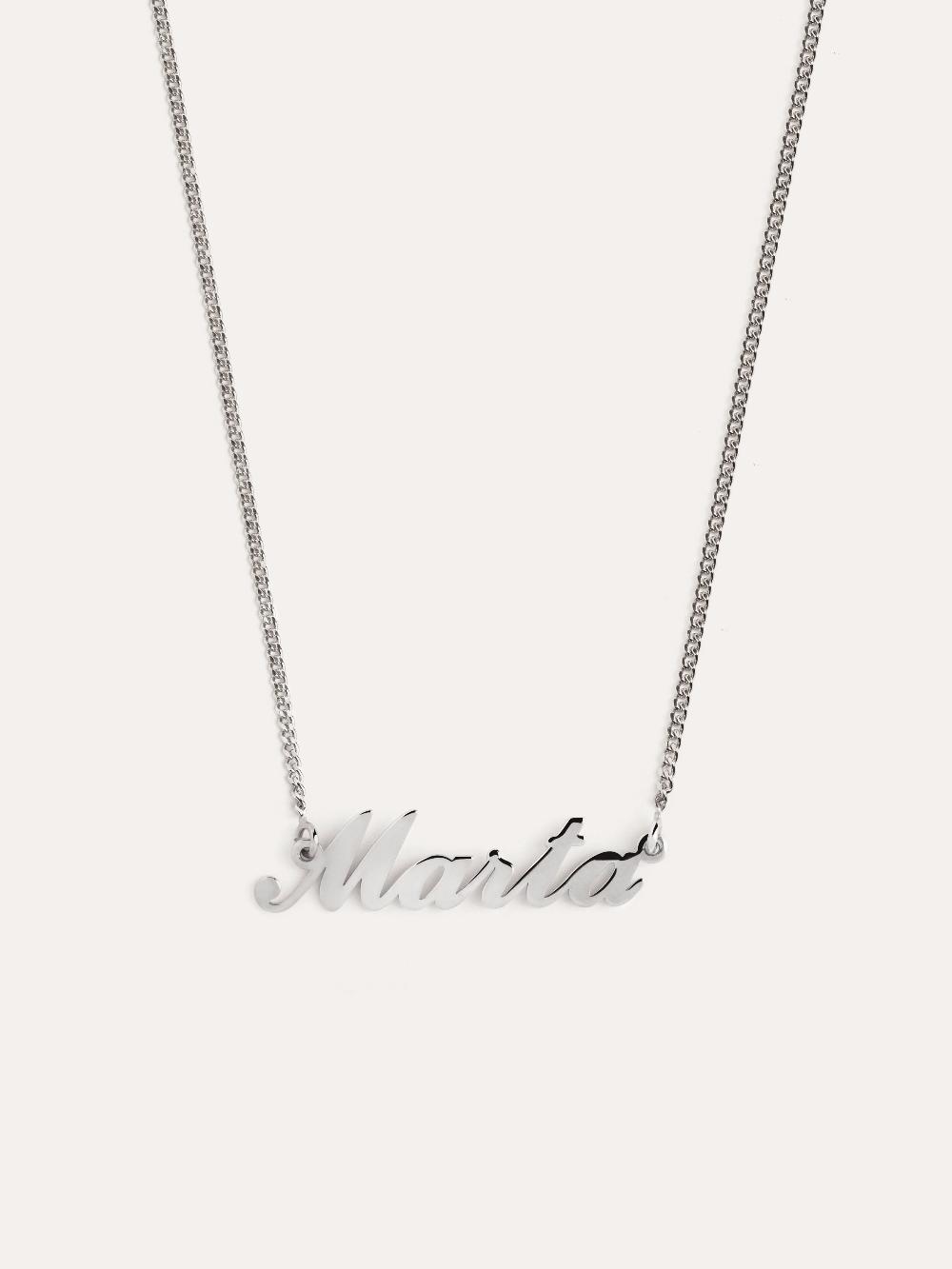 singularu Collar Personalizado Carrie Plata