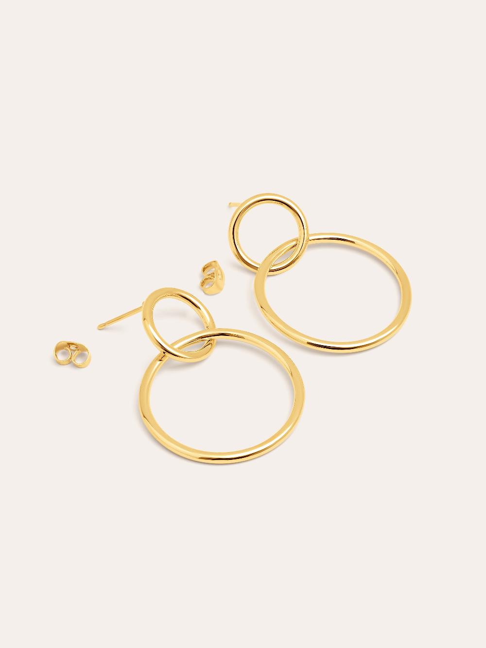 singularu Pendientes Sister Baño Oro Envío gratis