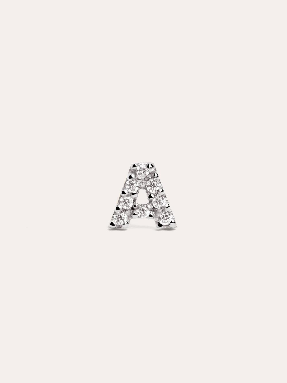 singularu Pendiente Suelto Letter Sparks Plata