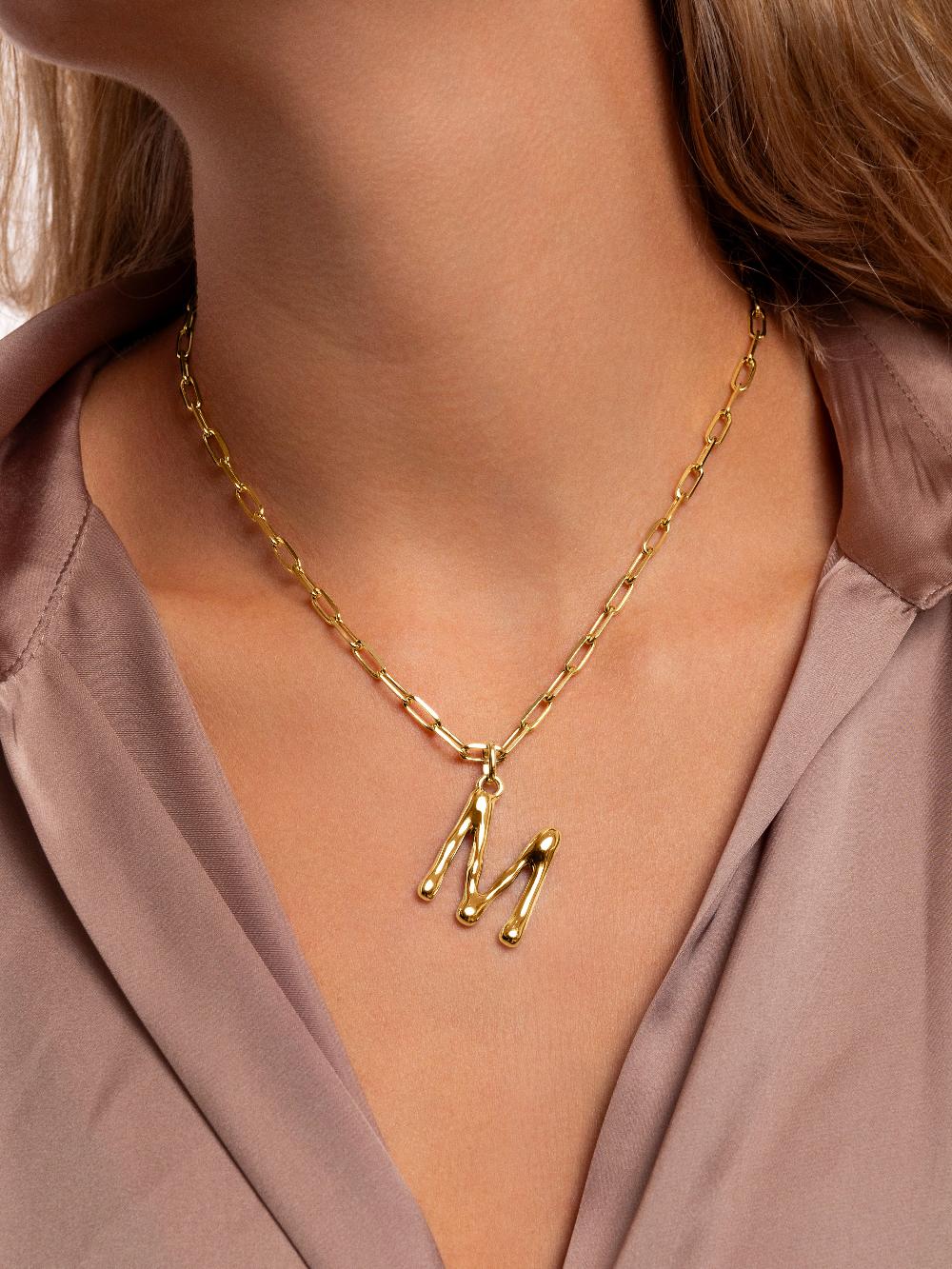 singularu Charm Letter XL Baño Oro Precio de fábrica