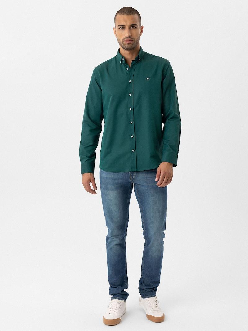 sinned x about you Ajuste regular Camisa Williot en Verde Oferta especial de fábrica