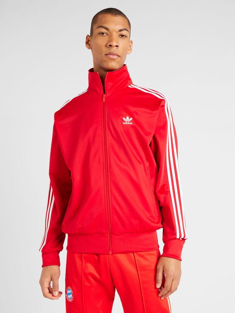 sinned x about you Sudadera con cremallera 'Adicolor Classics Firebird' ADIDAS ORIGINALS en Rojo Liquidación