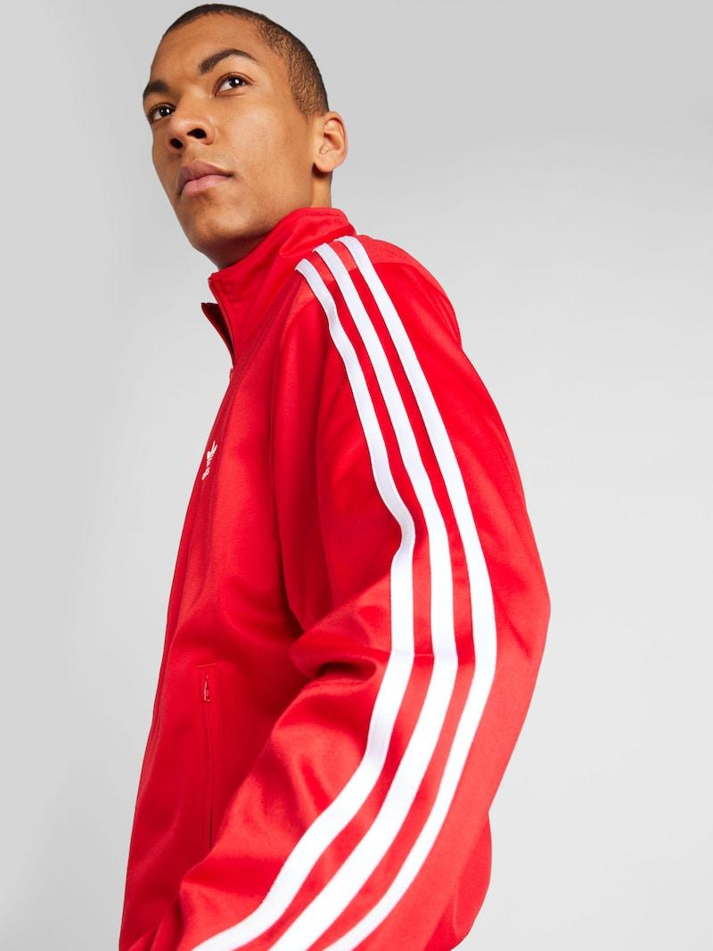 sinned x about you Sudadera con cremallera 'Adicolor Classics Firebird' ADIDAS ORIGINALS en Rojo Liquidación